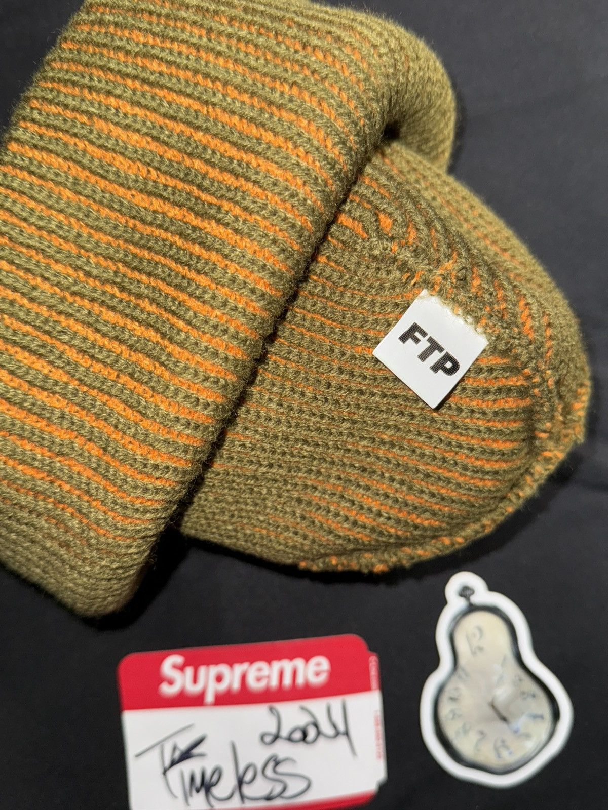 Fuck The Population Fuck The Population 2 TONE LOGO BEANIE Size ONE SIZE - 4 Thumbnail