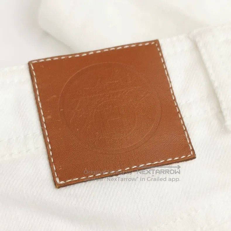 Hermes Hermes Cotton-linen Blended Solid Color Long Pants Size 42" / US 20 - 3 Thumbnail