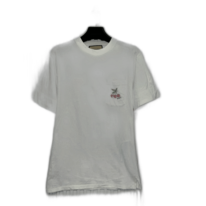 Gucci Gucci Cherry Embroidered Short Sleeve T-Shirt Size US S / EU 44-46 / 1 - 1 Thumbnail