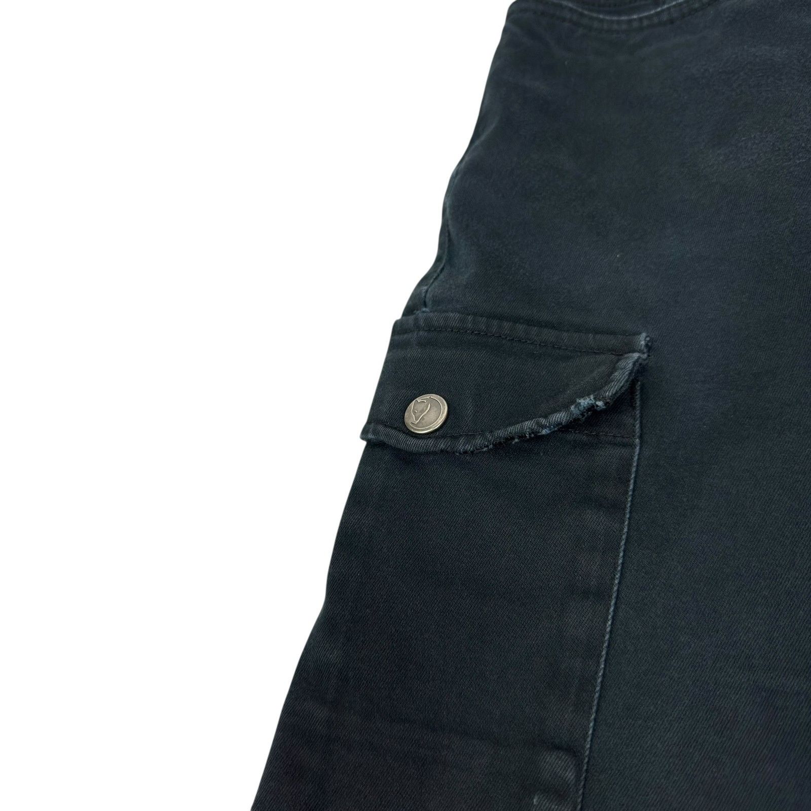 Fjallraven Fjallraven Women's navy Skinny Leg Mid Rise Cargo Pants 29 Size 29" - 4 Thumbnail