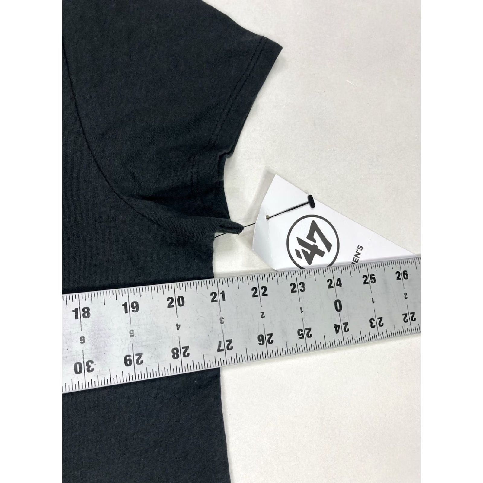 47 47 Logo Graphic T-shirt Women Large Charcoal Black Short Sleeve Shirt Size L / US 10 / IT 46 - 7 Thumbnail