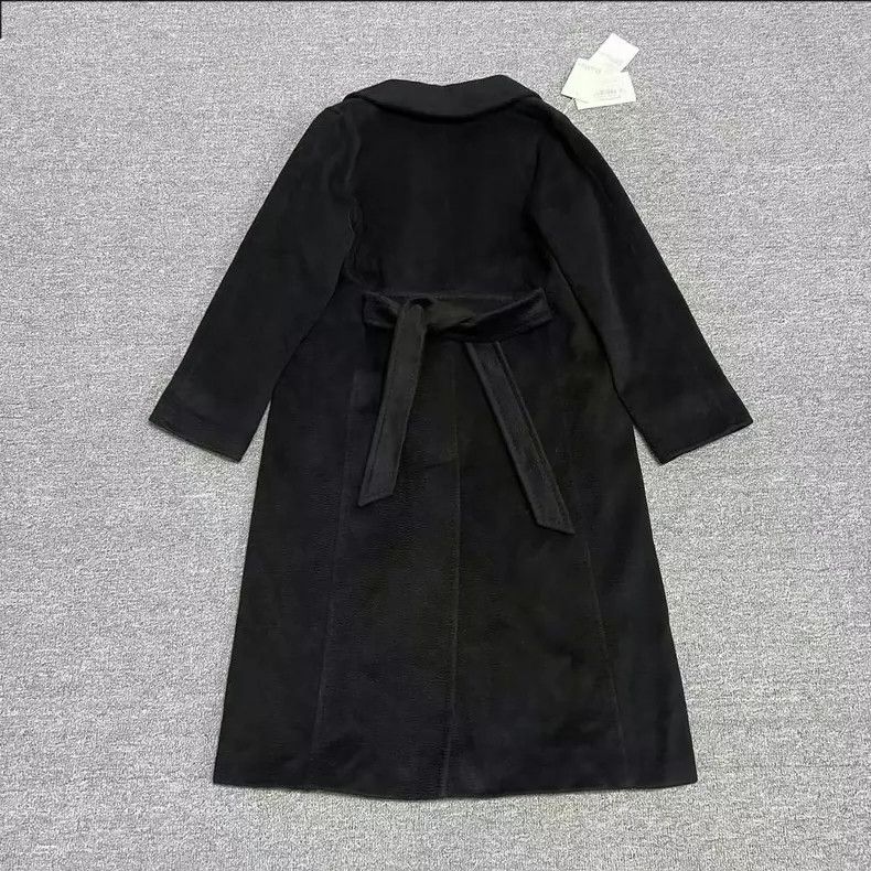 Max Mara Max Mara Black lapel long-sleeve tunic camel hair midi coa Size M / US 6-8 / IT 42-44 - 2 Thumbnail