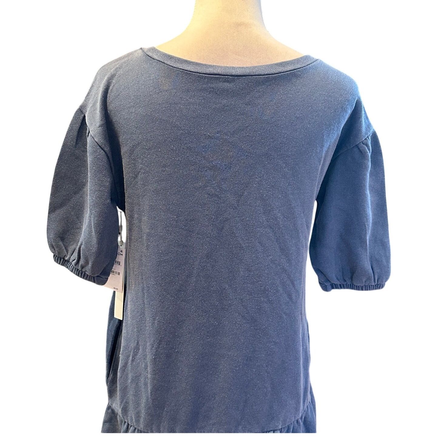 Other Caslon Women's Blue Drop Waist Terry Sweatshirt Dress XS NWT Size XS / US 0-2 / IT 36-38 - 6 Thumbnail