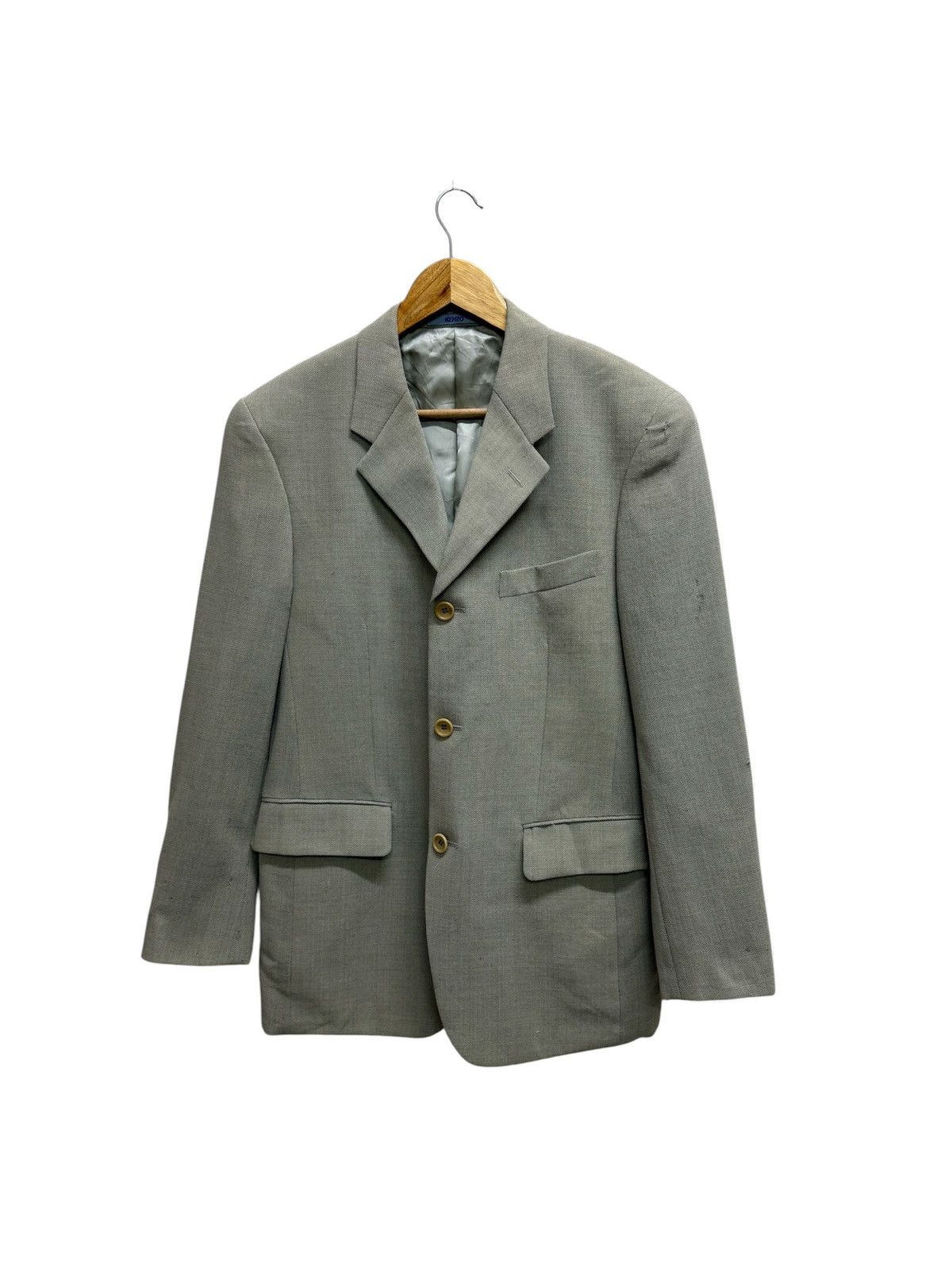 Kenzo VINTAGE 90s KENZO HOMME LINEN BLAZER Size 40S - 1 Thumbnail