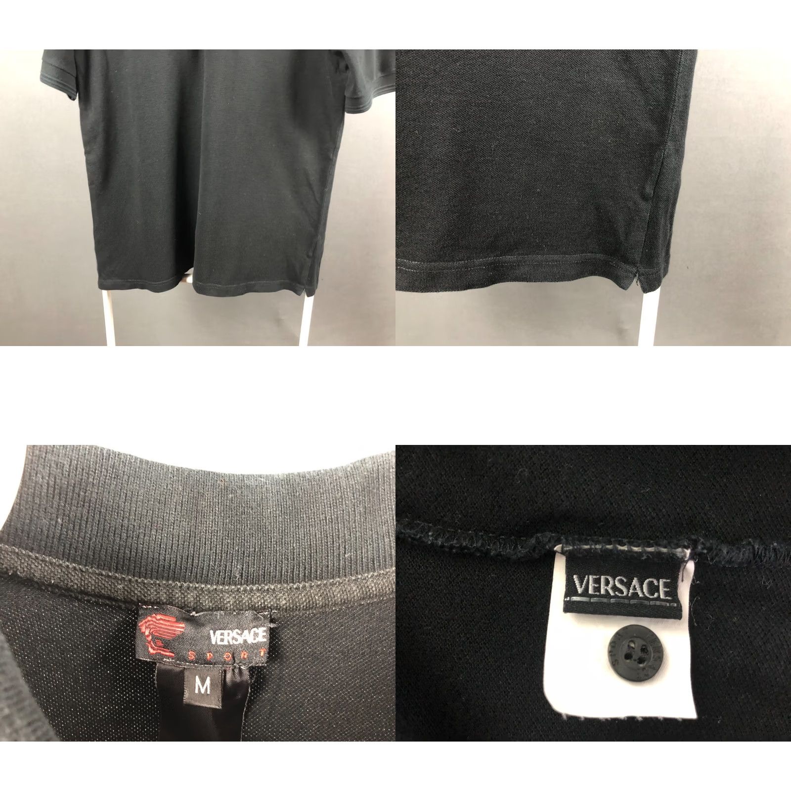 Versace Versace Sport Polo Shirt M Black Cotton Men Regular Short Sleeve Logo Embroidered Casual Vintage: No Size US M / EU 48-50 / 2 - 8 Thumbnail