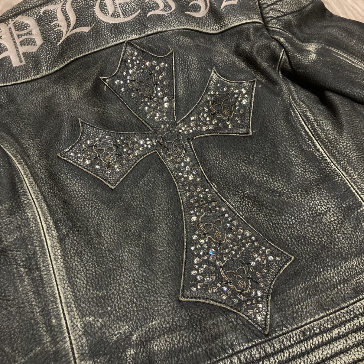 Philipp Plein Philipp Plein Lederjacke Swarovski Limited Edition Size S / US 4 / IT 40 - 4 Thumbnail