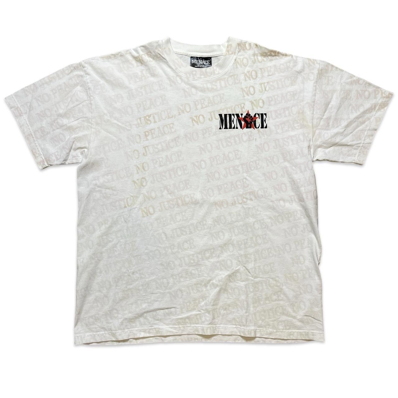 Designer MENACE “No Justice No Peace” heat reactive tee Size US XL / EU 56 / 4 - 6 Thumbnail