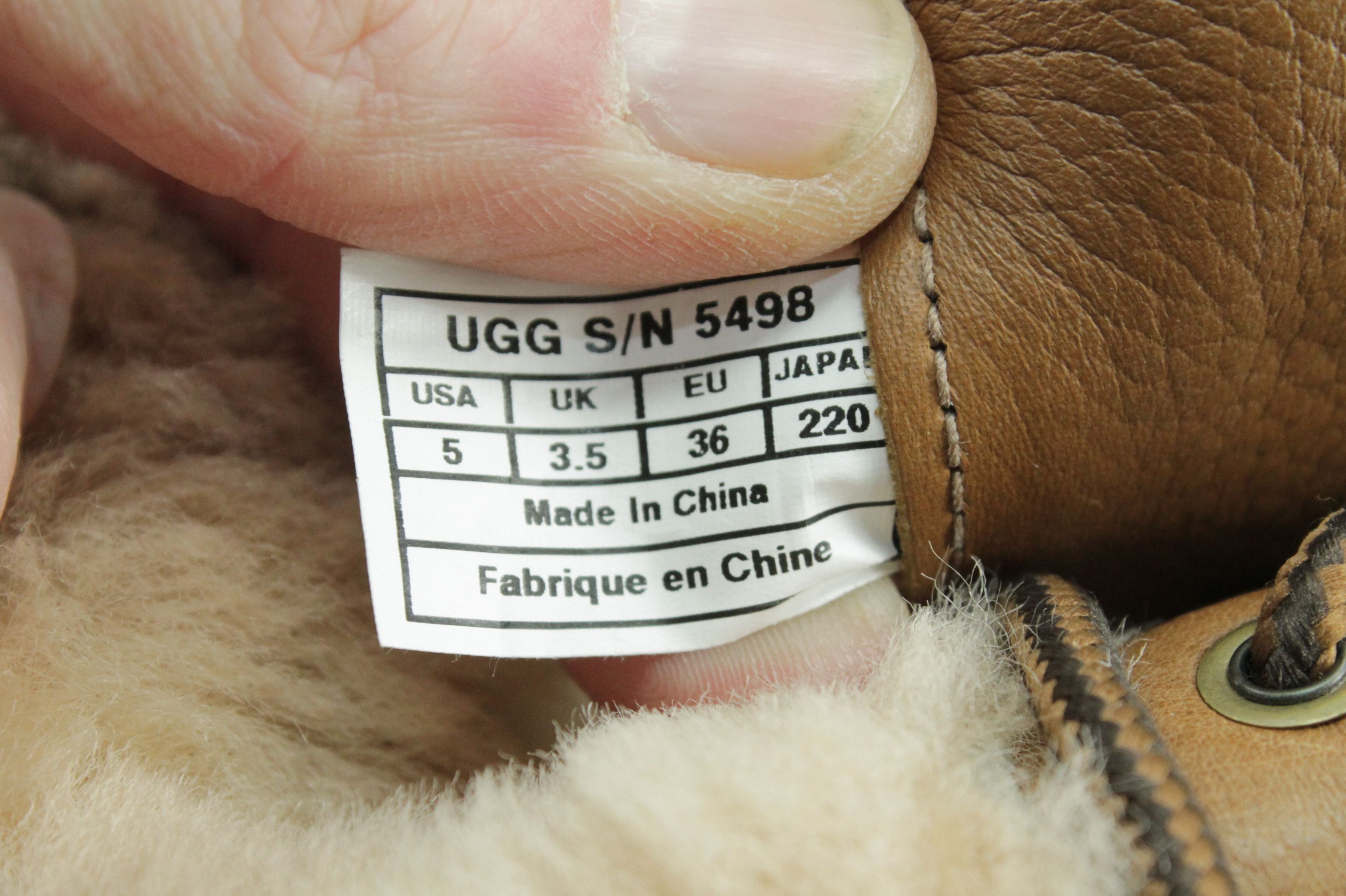 Ugg UGG Adirondack Tall III Chestnut Leather Fur Boots 5498 Size US 5 / IT 35 - 10 Thumbnail