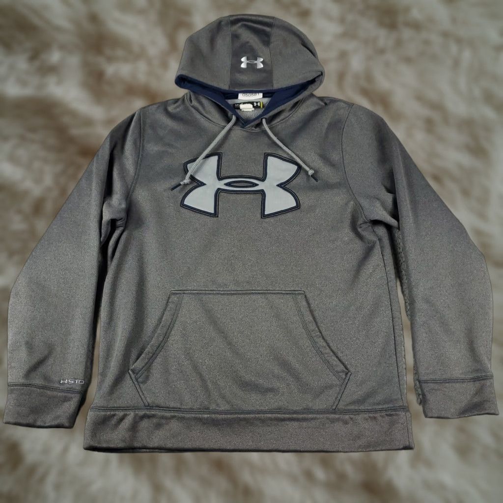 Under Armour Under Armour Hoodie Mens M Gray Pullover Sweatshirt Sweatshirt Hoodie Sweatshirt Size US M / EU 48-50 / 2 - 1 Thumbnail