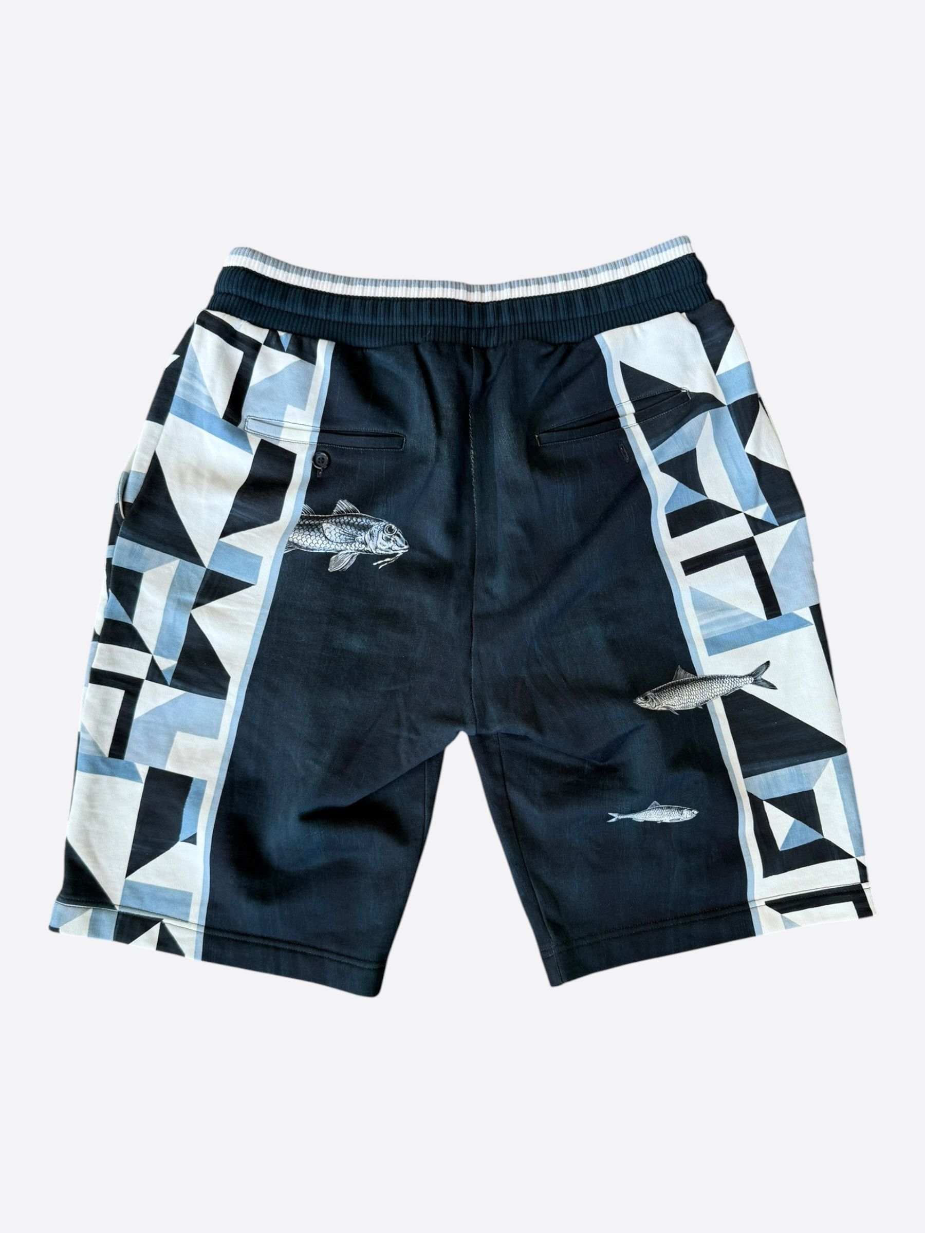Dolce & Gabbana Dolce & Gabbana Black & Multicolor Geometric Shorts Size US 34 / EU 50 - 2 Thumbnail