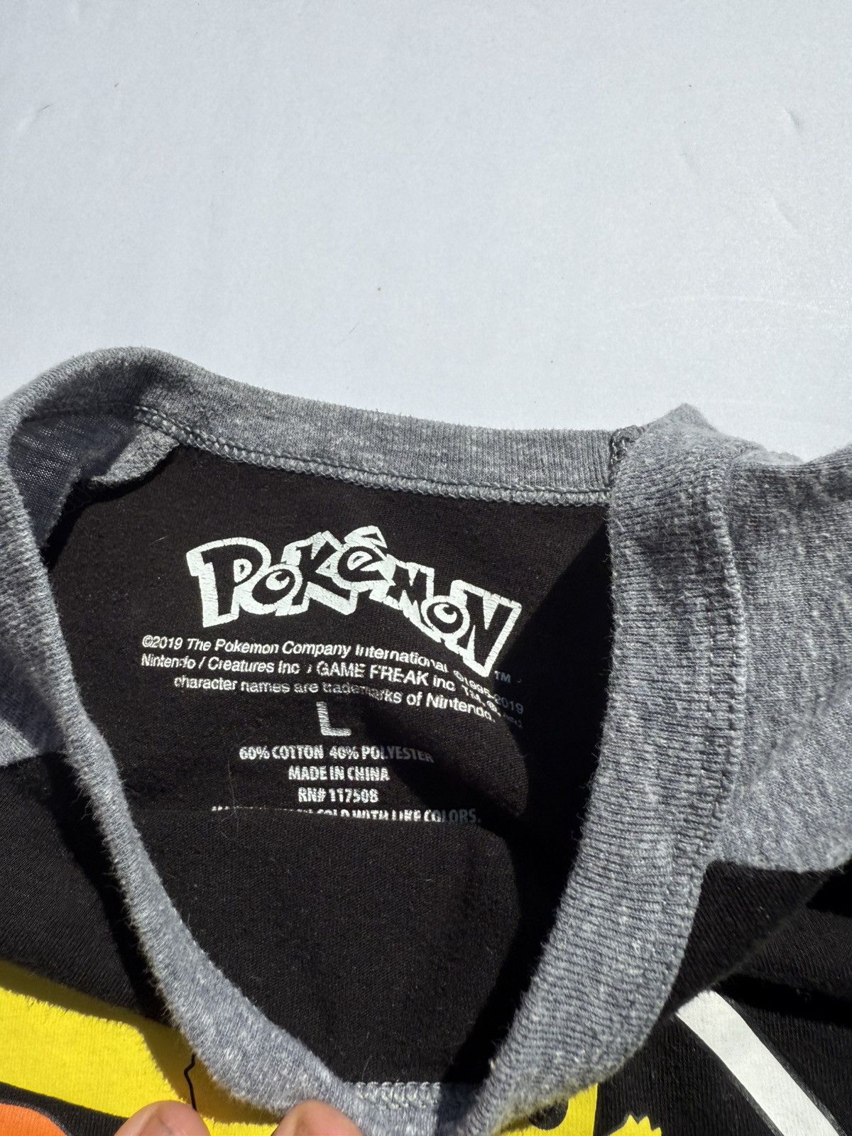 Pokemon Grey and black Pokémon long sleeve shirt #kidcore Size US L / EU 52-54 / 3 - 2 Thumbnail