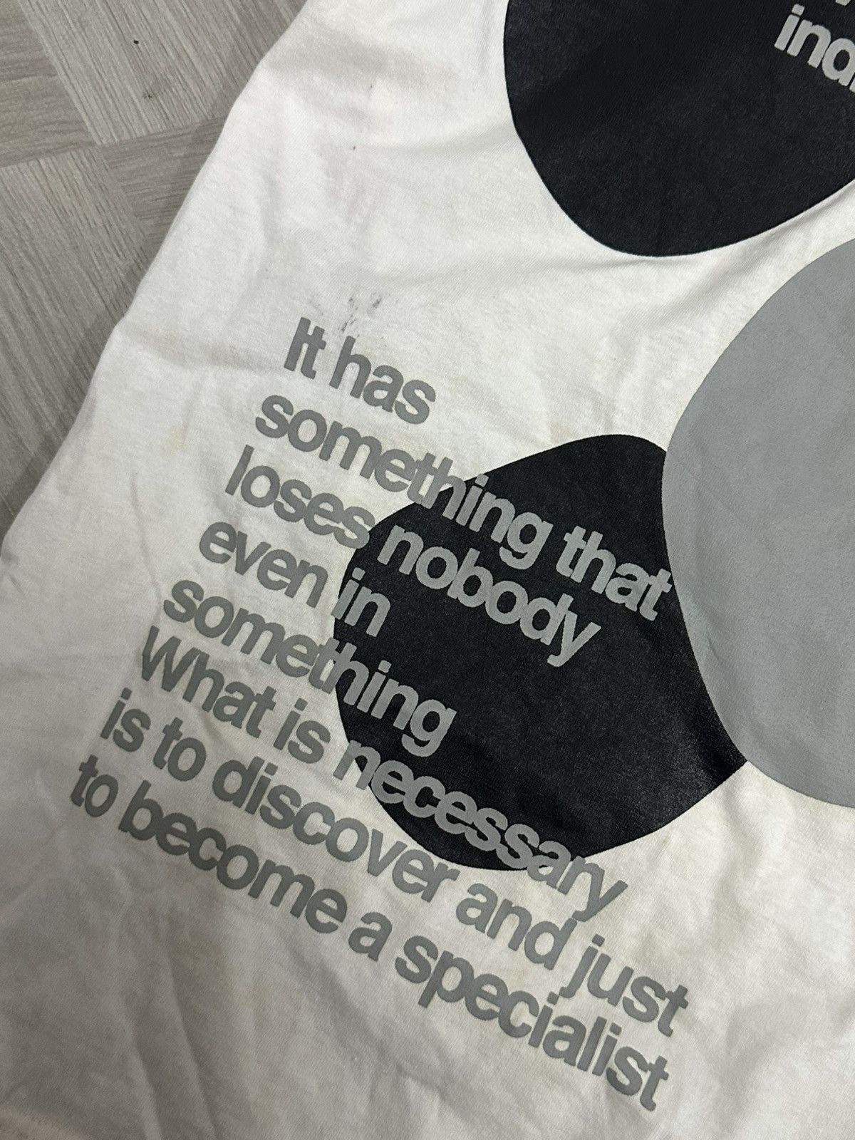 Designer Vintage 1990 Broad Graphics “Why Does Man Alive” T-Shirt Size US M / EU 48-50 / 2 - 8 Thumbnail