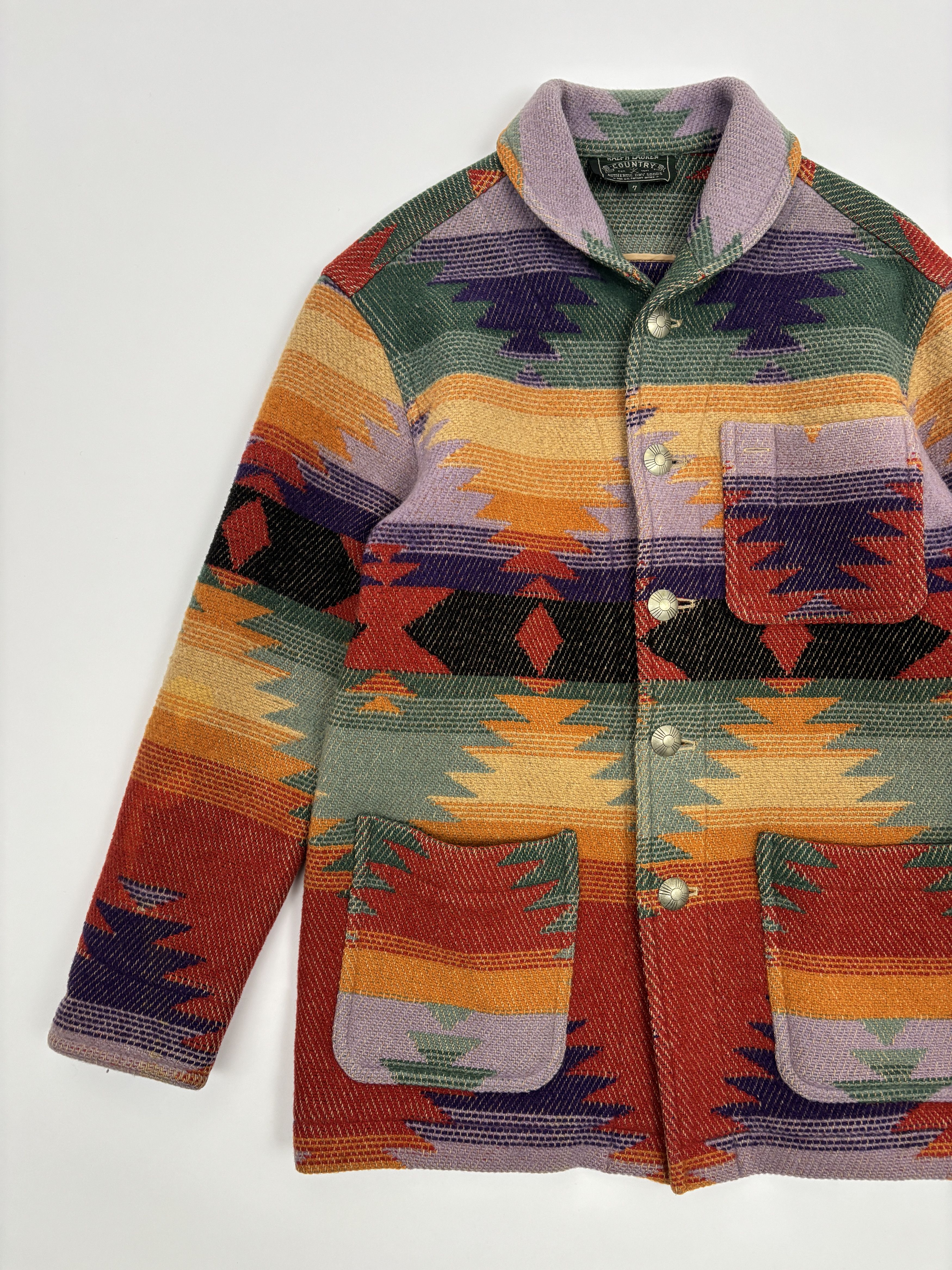 Ralph Lauren Ralph Lauren Country Native Rug Jacket Size M / US 6-8 / IT 42-44 - 4 Thumbnail