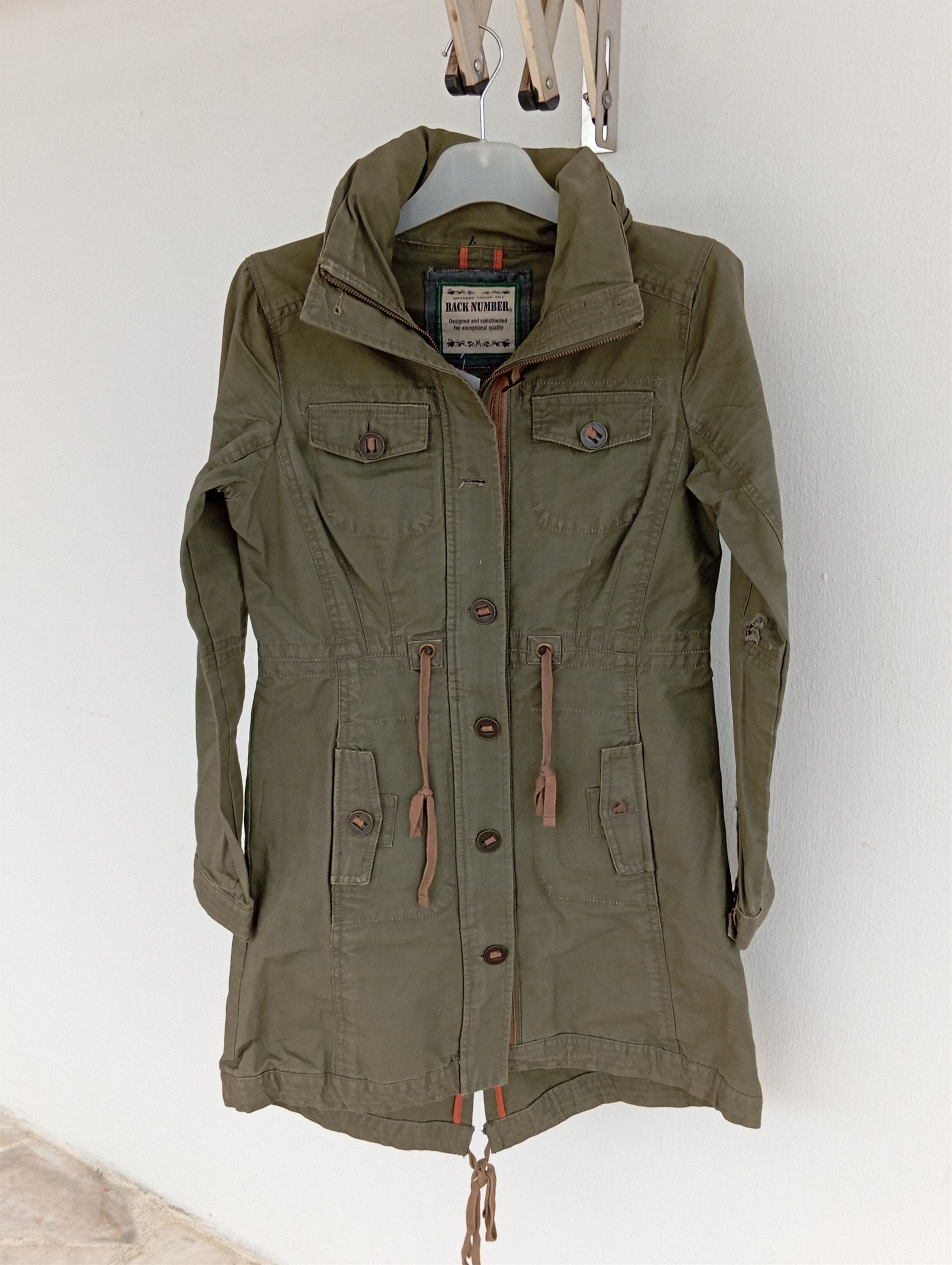 Japanese Brand × Vintage Olive Military jacket like parka Size S / US 4 / IT 40 - 1 Thumbnail
