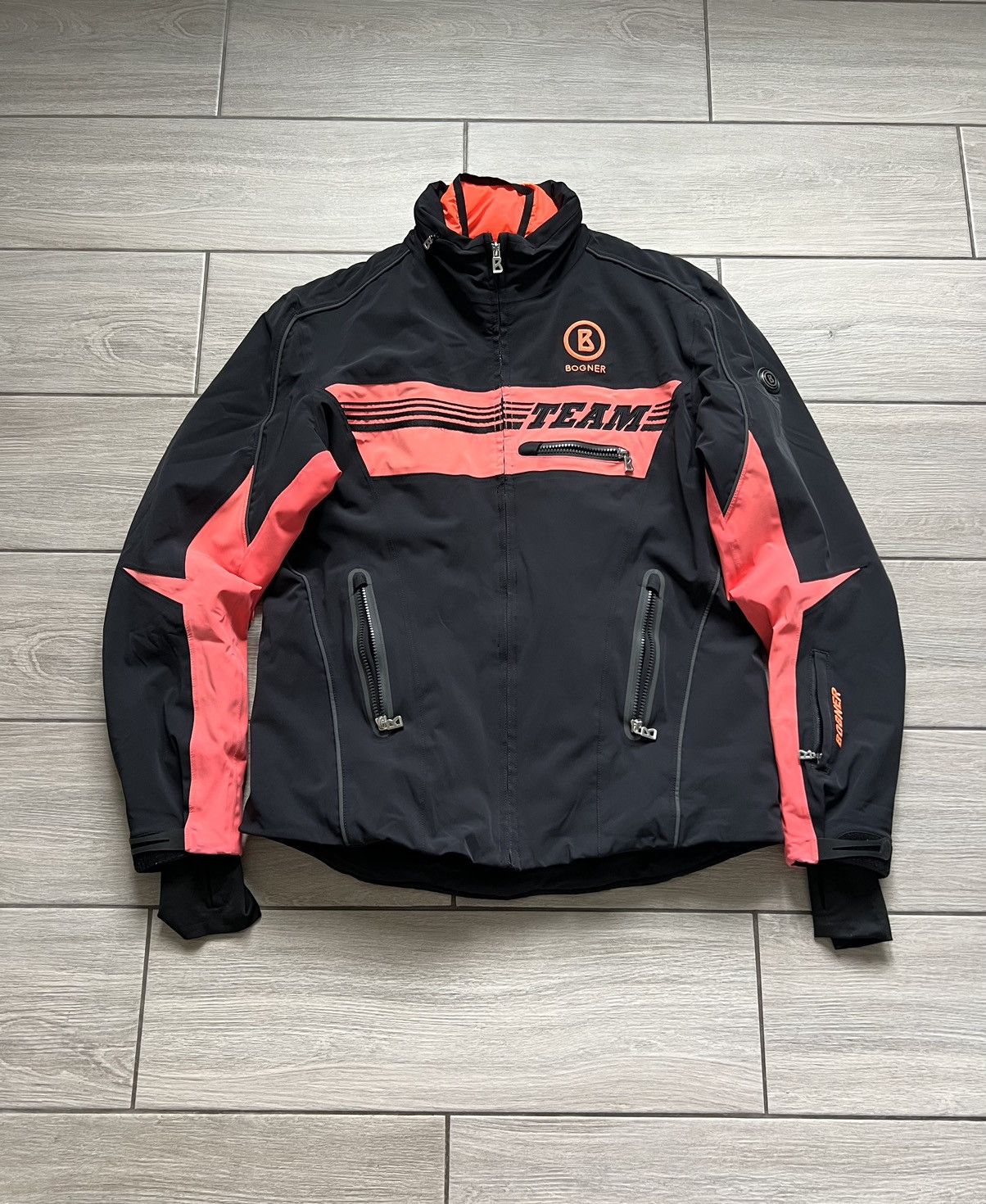 Vintage Bogner Ski Jacket Racing Team Very Rare Big Logo