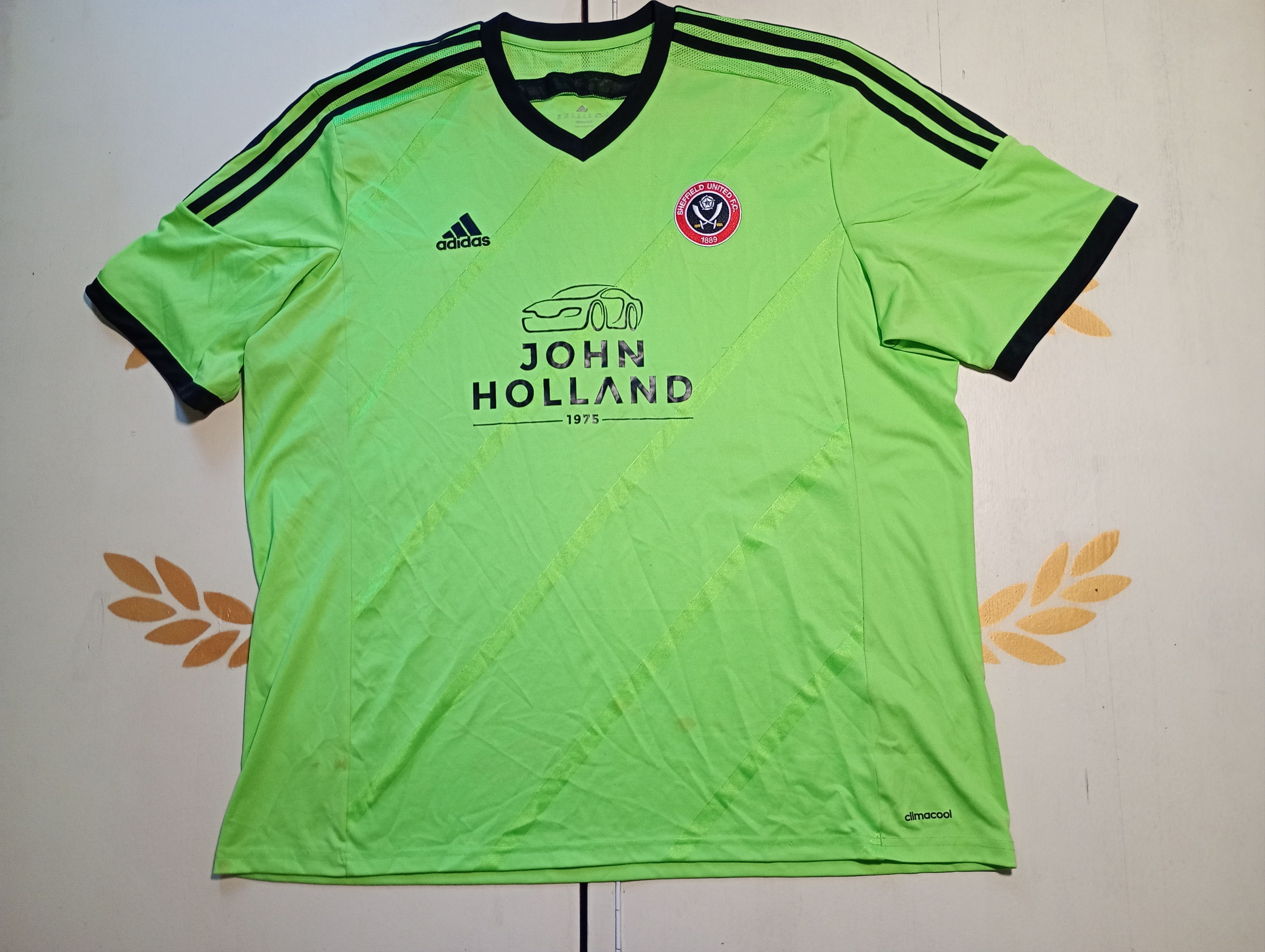 Adidas Adidas Sheffield United FC Away Jersey 2015-2016 Size US XXL / EU 58 / 5 - 1 Thumbnail