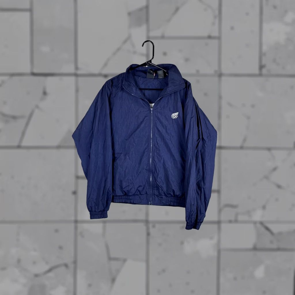Vintage VINTAGE USA Olympic Jacket Mens Small Blue Windbreaker Full Zip Lined 90s Size US S / EU 44-46 / 1 - 1 Thumbnail