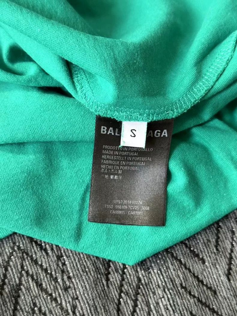 Balenciaga Balenciaga Aqua Wheat Short Sleeve Size US S / EU 44-46 / 1 - 4 Thumbnail