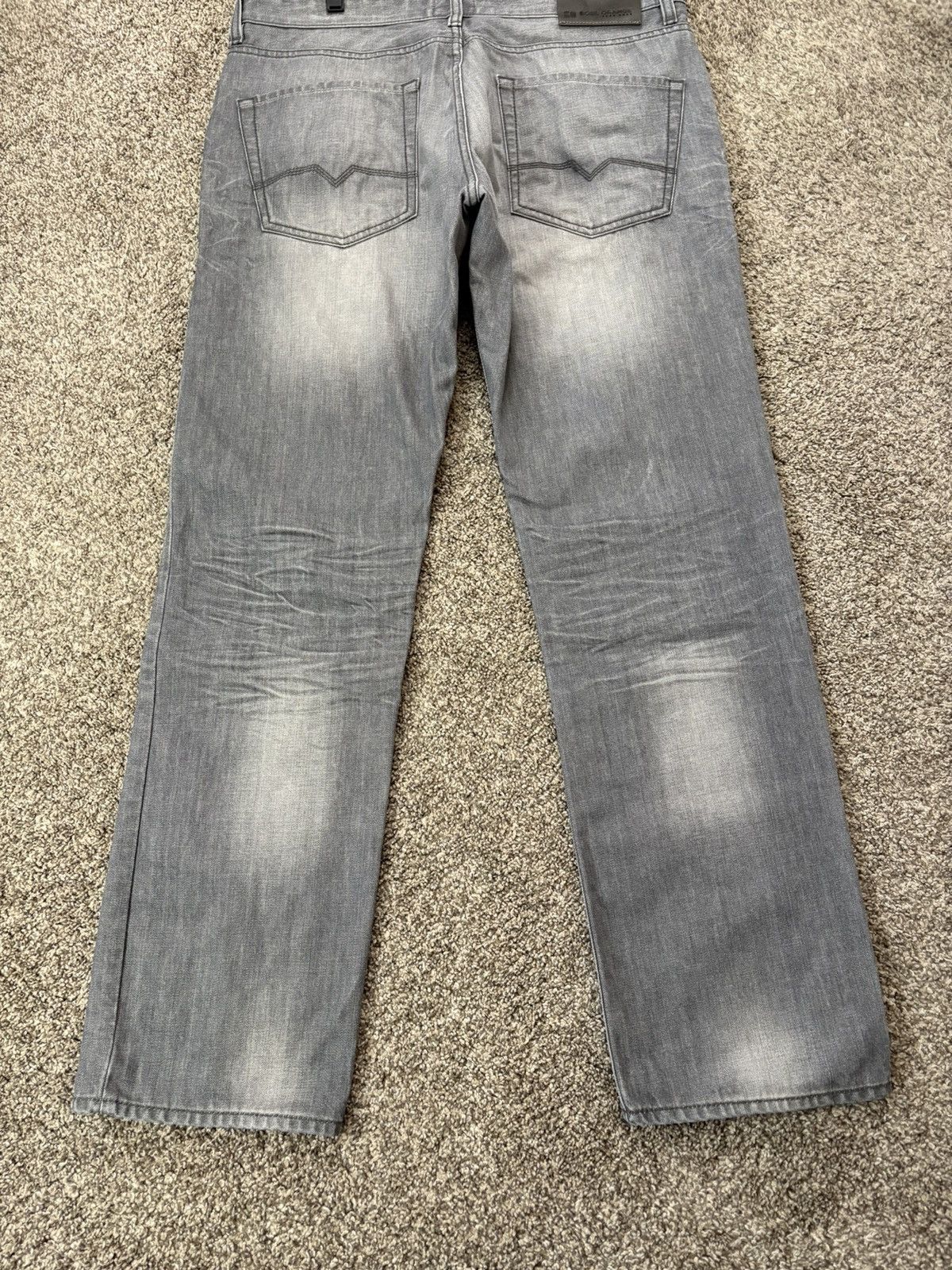 Hugo Boss Boss Orange Men Regular Fit Straight Leg Jeans Gray 36x32 Size US 36 / EU 52 - 3 Thumbnail