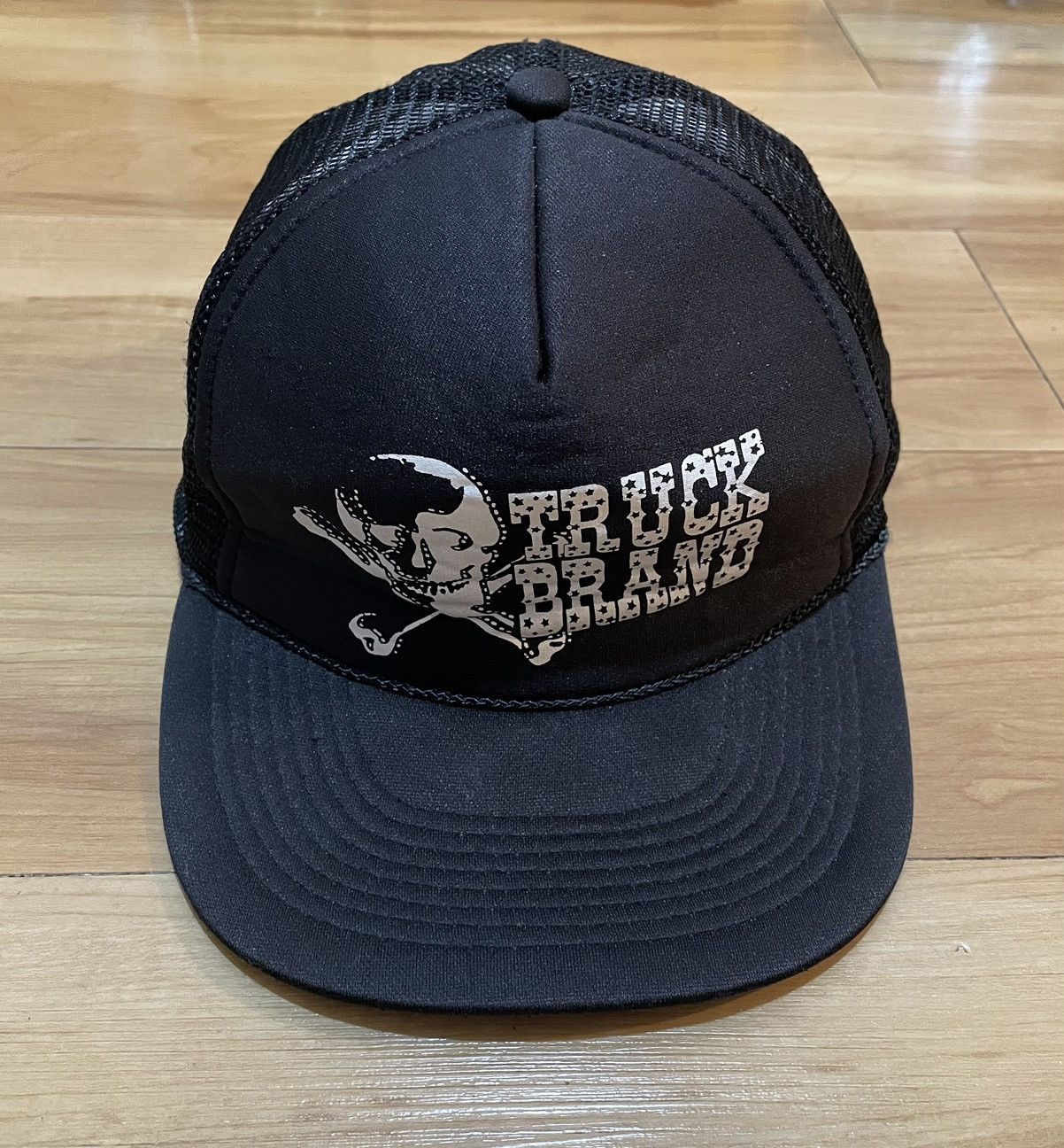 Vintage Vintage skull truck brand trucker cap Size ONE SIZE - 1 Thumbnail
