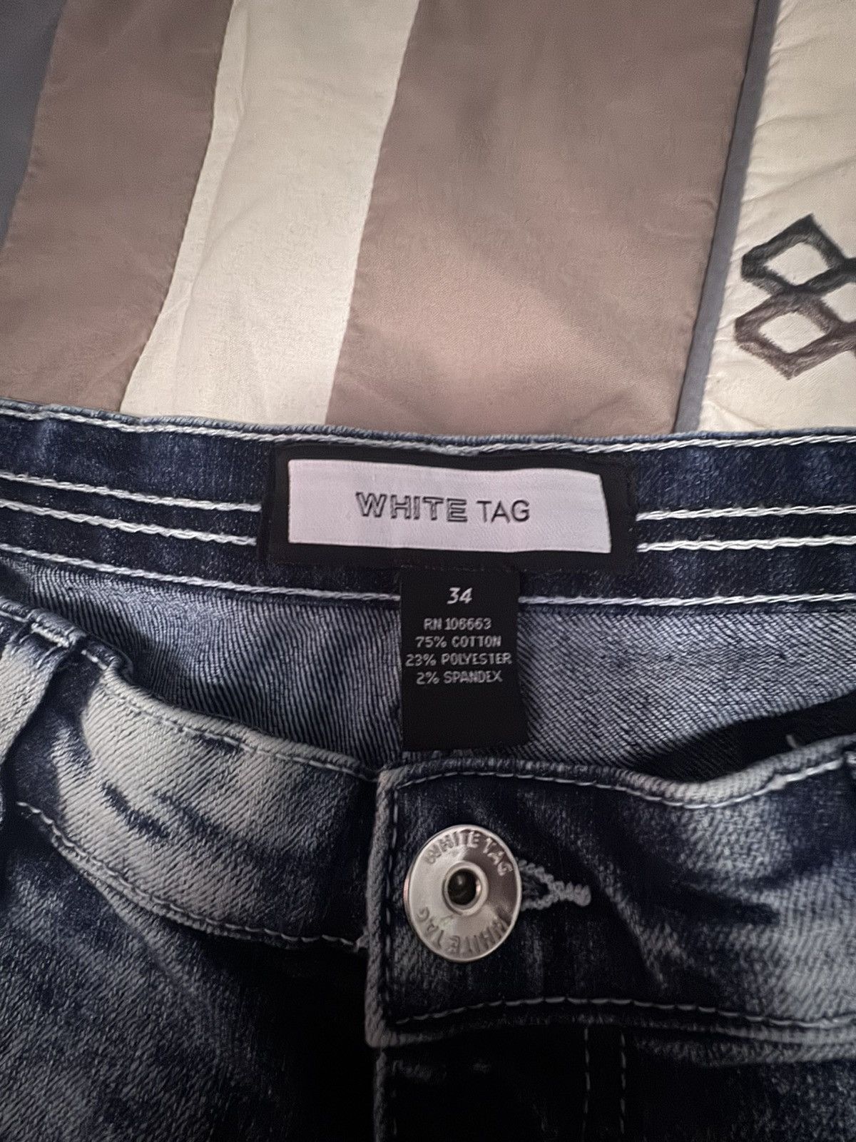 Other Blue Ripped Jean Shorts Size US 34 / EU 50 - 3 Thumbnail
