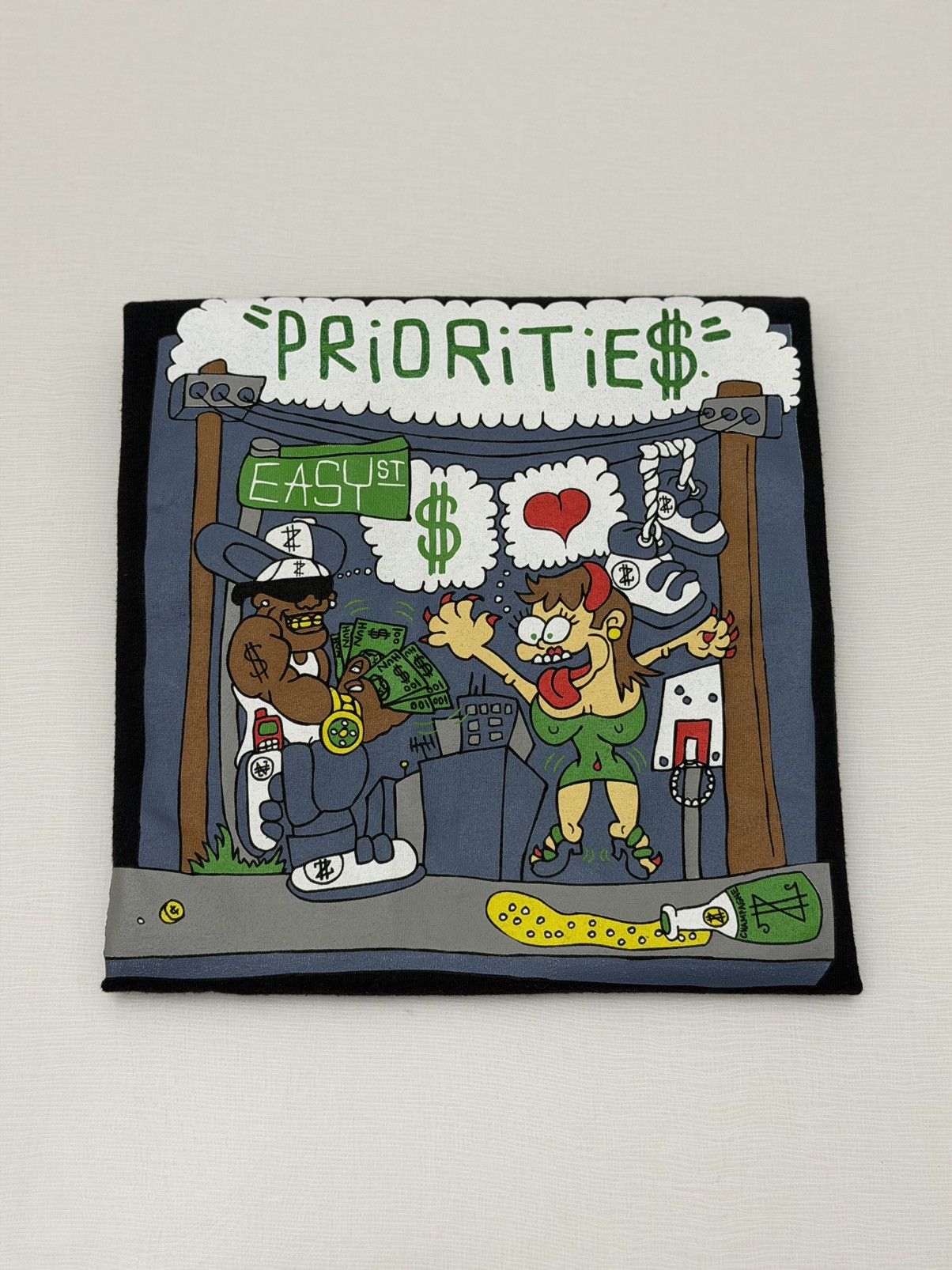 Vintage Vintage Algierz Rare “Prioritie$” Hip Hop Streetwear XXL Size US XXL / EU 58 / 5 - 8 Thumbnail