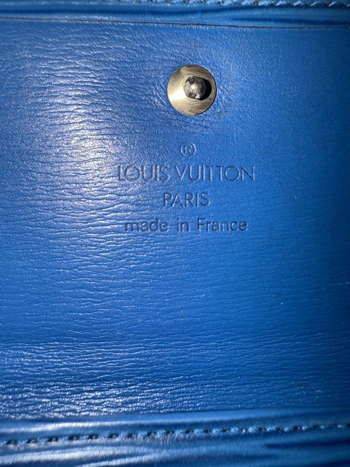 Louis Vuitton Louis Vuitton Blue Epi Wallet Size ONE SIZE - 9 Thumbnail