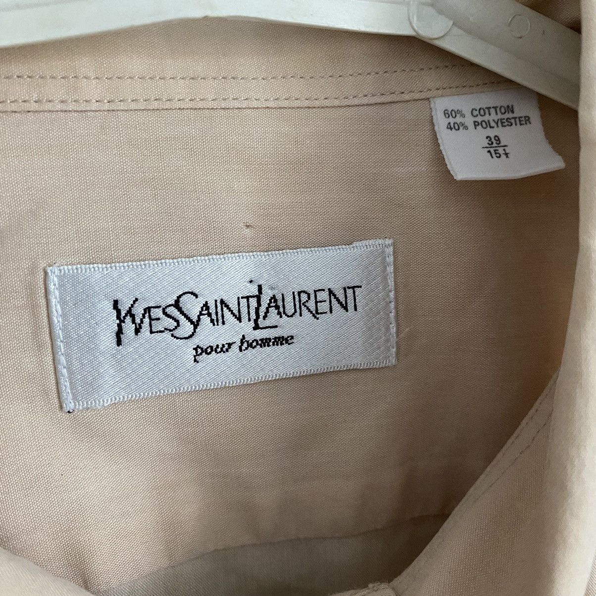 Yves Saint Laurent Vintage Yves Saint Laurent Shirt Button Up Small Logo Size US M / EU 48-50 / 2 - 6 Thumbnail