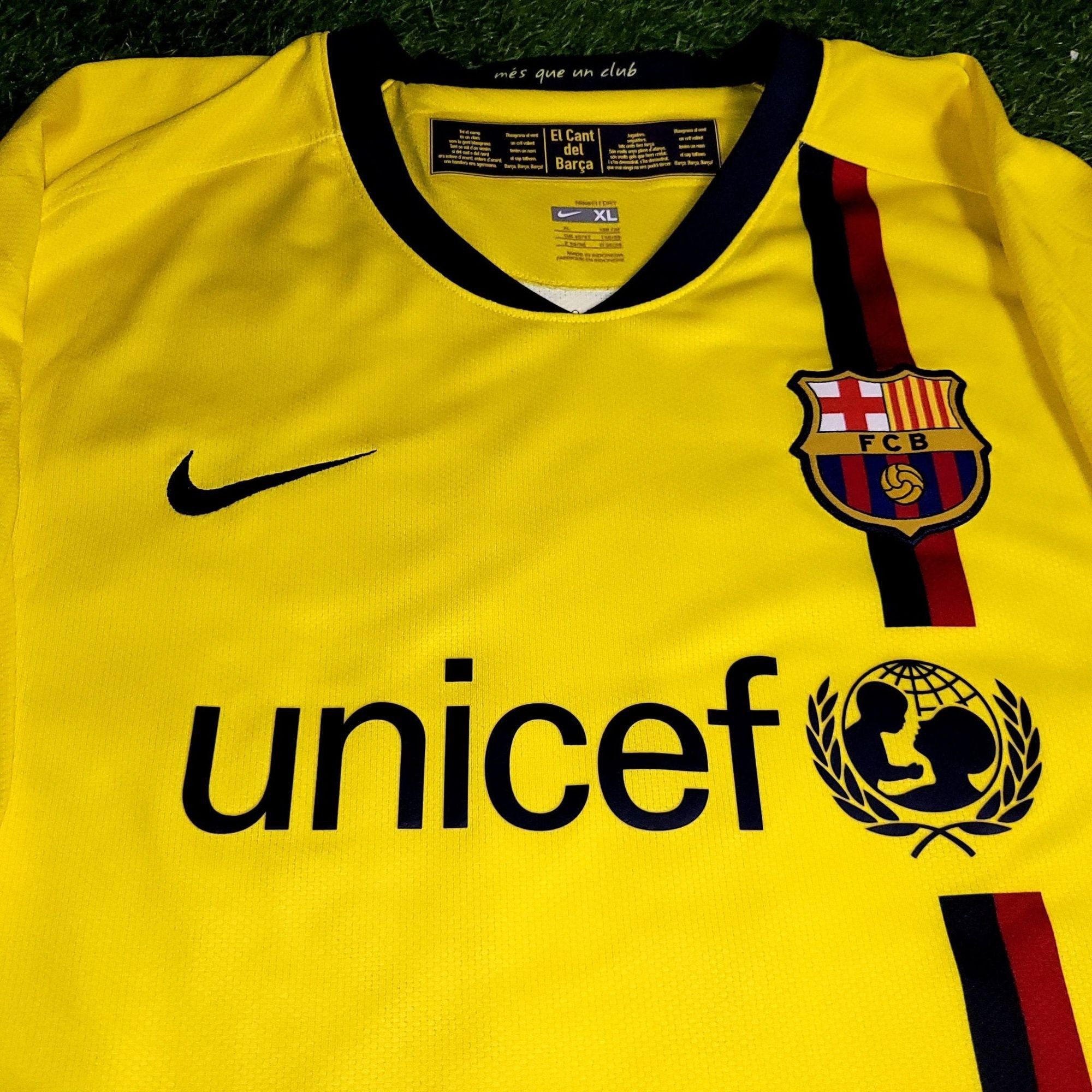 Nike Marquez Barcelona TREBLE SEASON 2008 2009 Away Soccer Jersey Size US XL / EU 56 / 4 - 3 Thumbnail