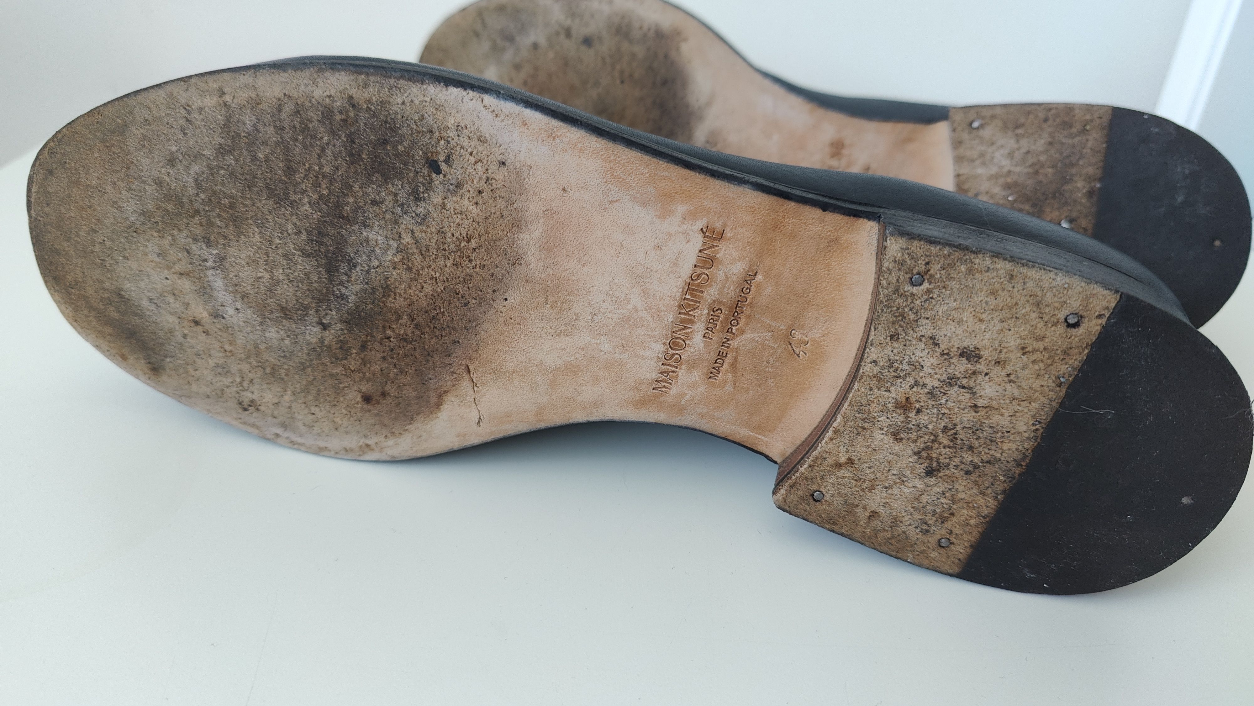 Maison Kitsune Maison Kitsune Luxury Leather Penny Loafers Size US 10 / EU 43 - 8 Thumbnail