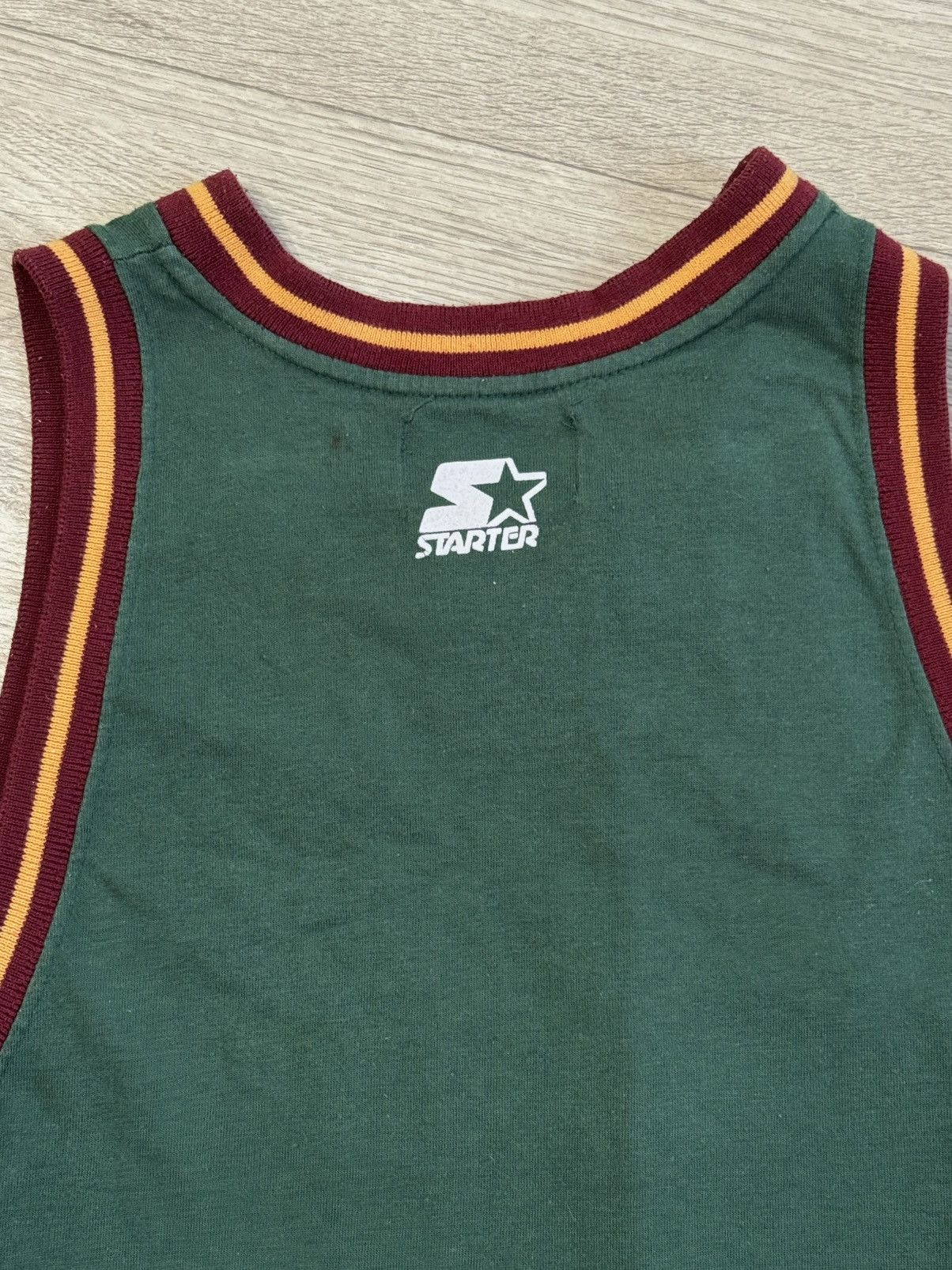 Vintage Vintage Starter Shawn Kemp 40 Seattle SuperSonics NBA Jersey Size US XL / EU 56 / 4 - 8 Thumbnail