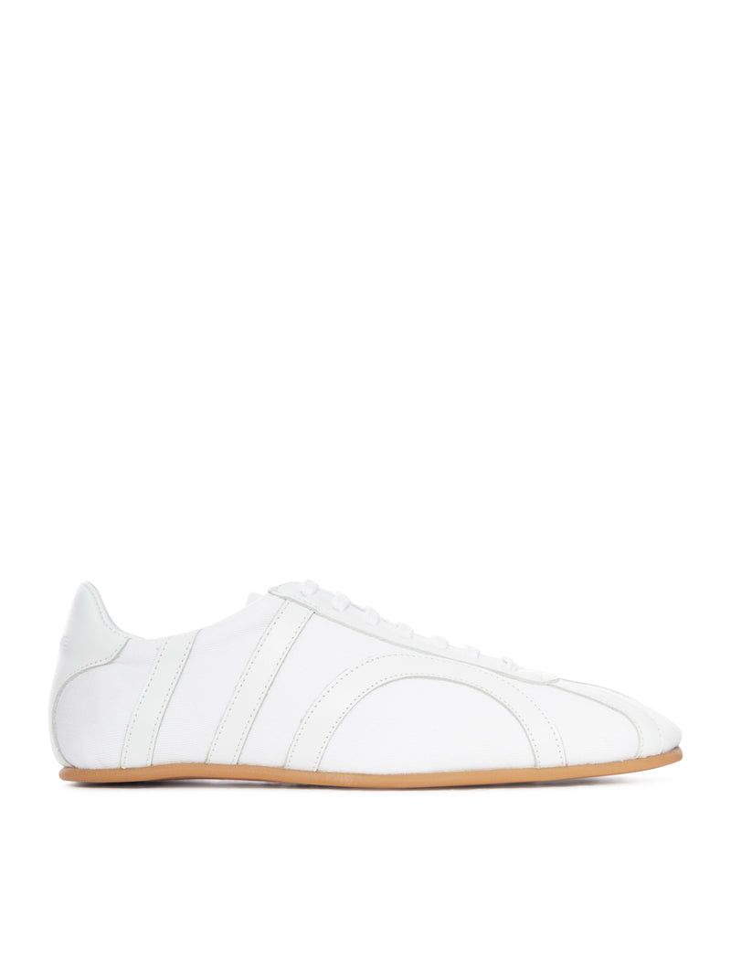 Toteme COTTON CANVAS SNEAKERS WITH LEATHER INSERTS Size US 8 / IT 38 - 1 Thumbnail