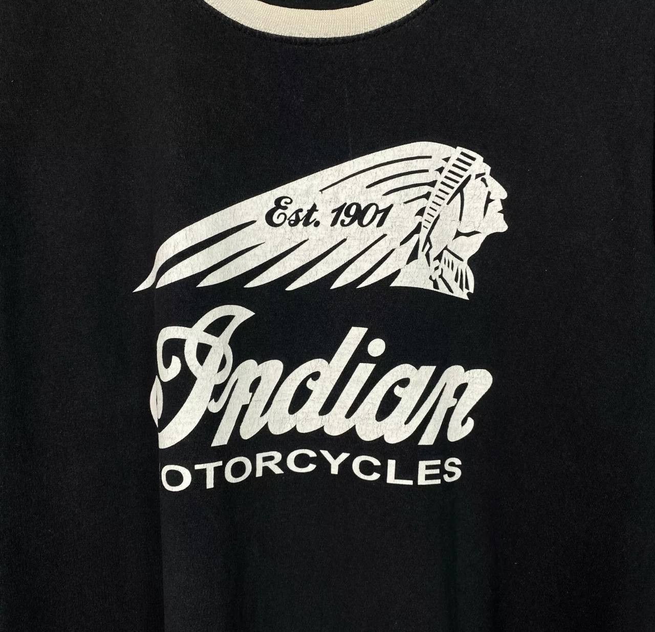 Indian Motorcycle Indian Motorcycles Tee Men's Size XL Black Short Sleeve ` Size US XL / EU 56 / 4 - 4 Thumbnail