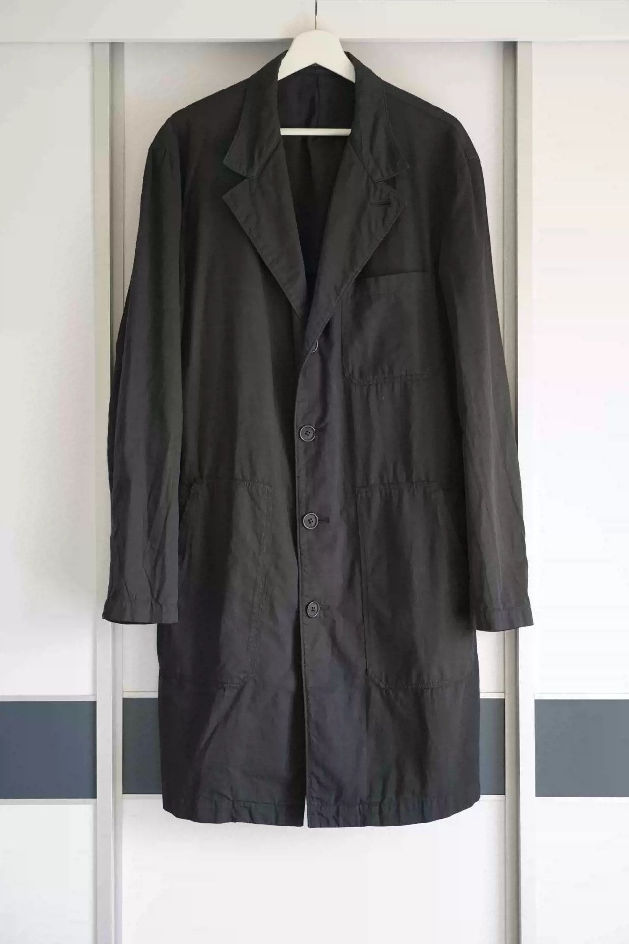 Yohji Yamamoto 14ss Rain Layer Pocket Coat-2505