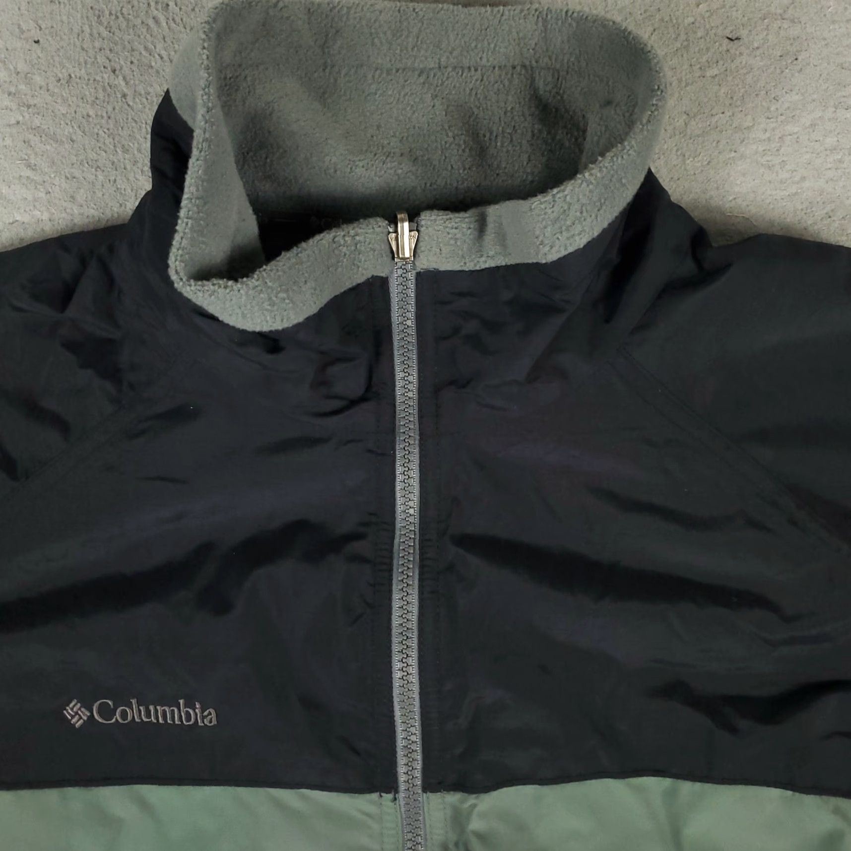 Vintage Columbia Jacket Mens 2XL Green Full Zip Lined Fleece Vertex Core Outdoors Windproof Pockets Nylon 100% Polyester Mens Size US XXL / EU 58 / 5 - 2 Thumbnail
