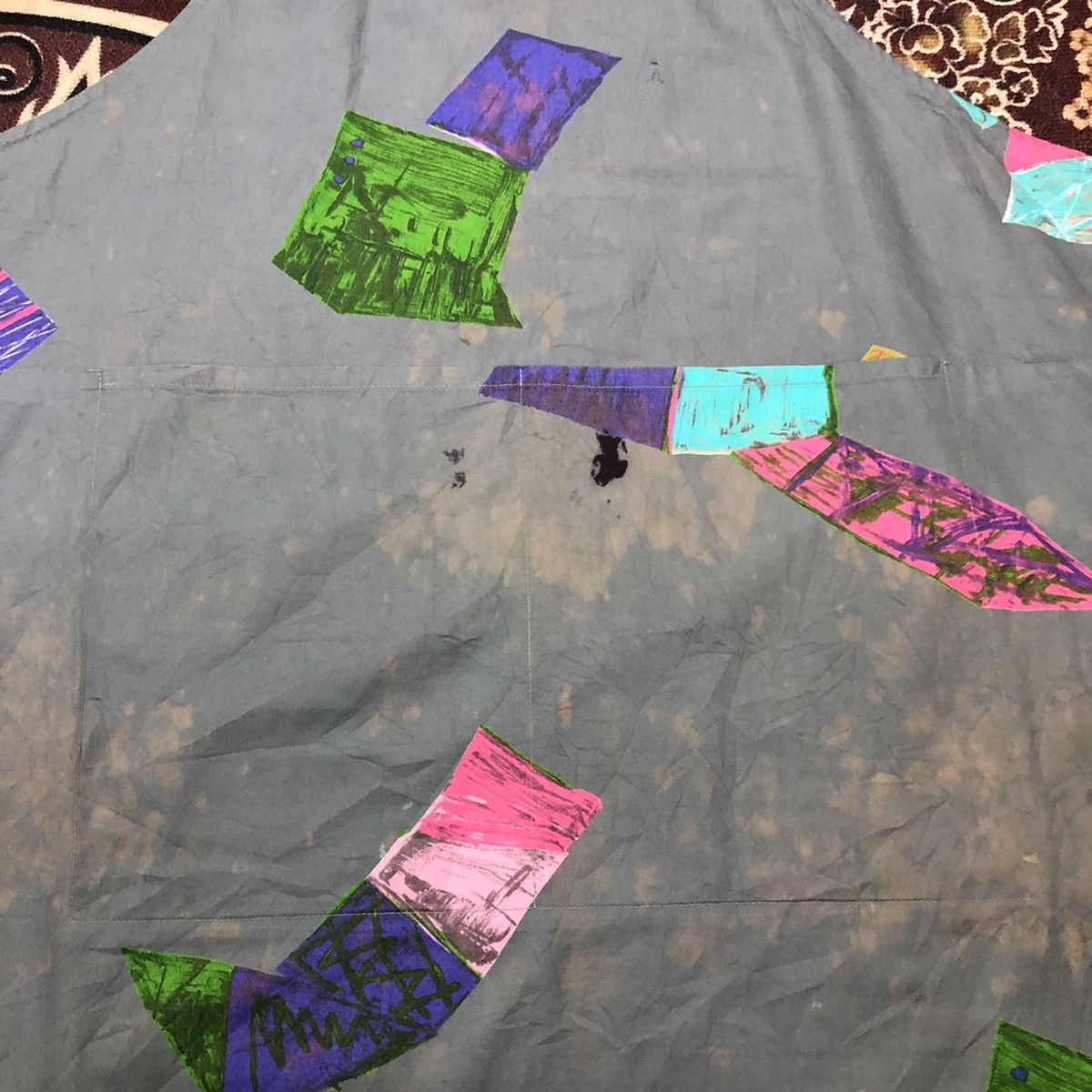 Issey Miyake Vintage Issey Miyake IM Design Studio Art Abstract Apron Size ONE SIZE - 4 Thumbnail