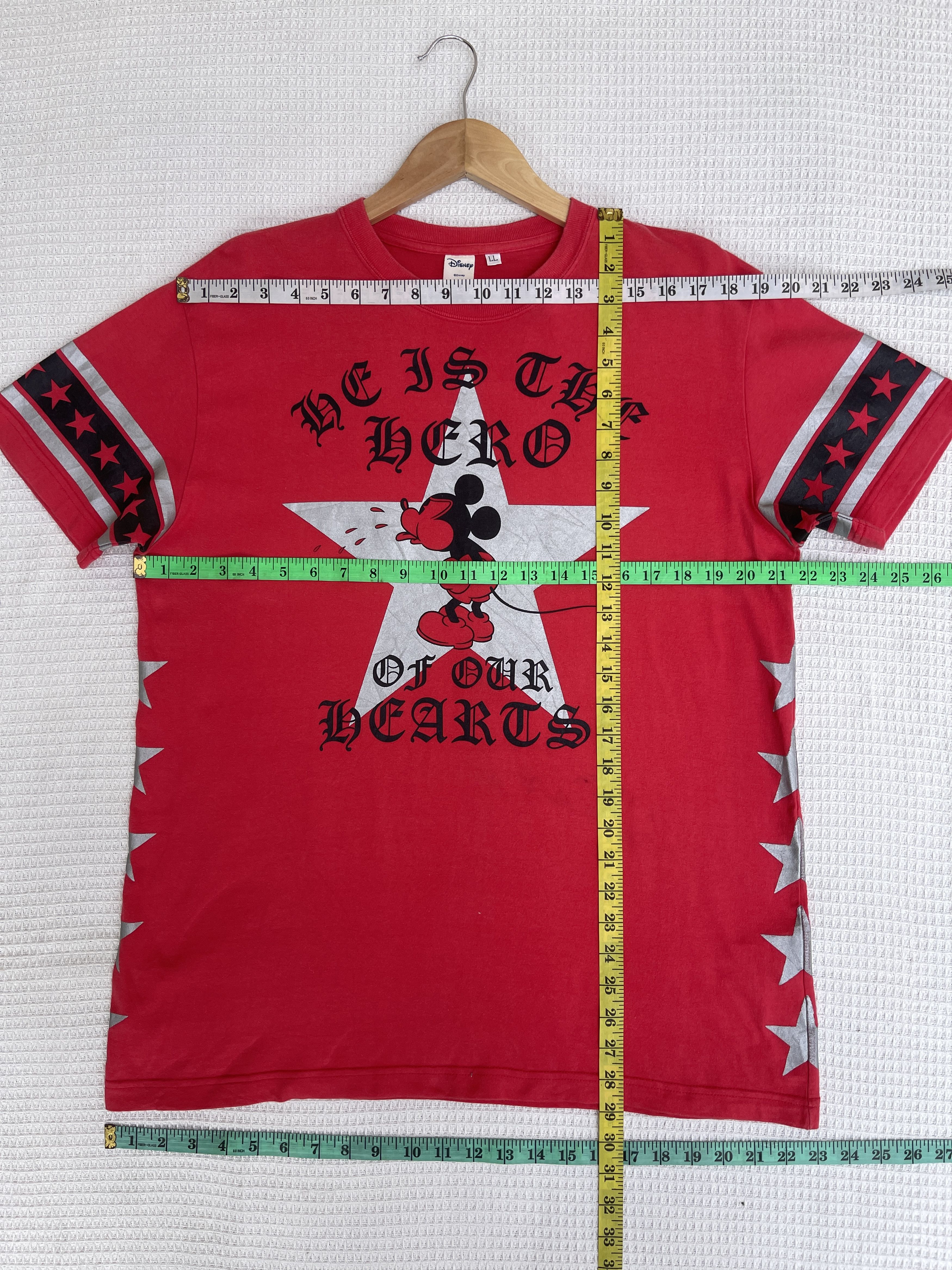 Disney Last Drop🔥Rare🔥Vtg Mickey Mouse Chrome Hearts design T-Shirt Size US L / EU 52-54 / 3 - 13 Thumbnail