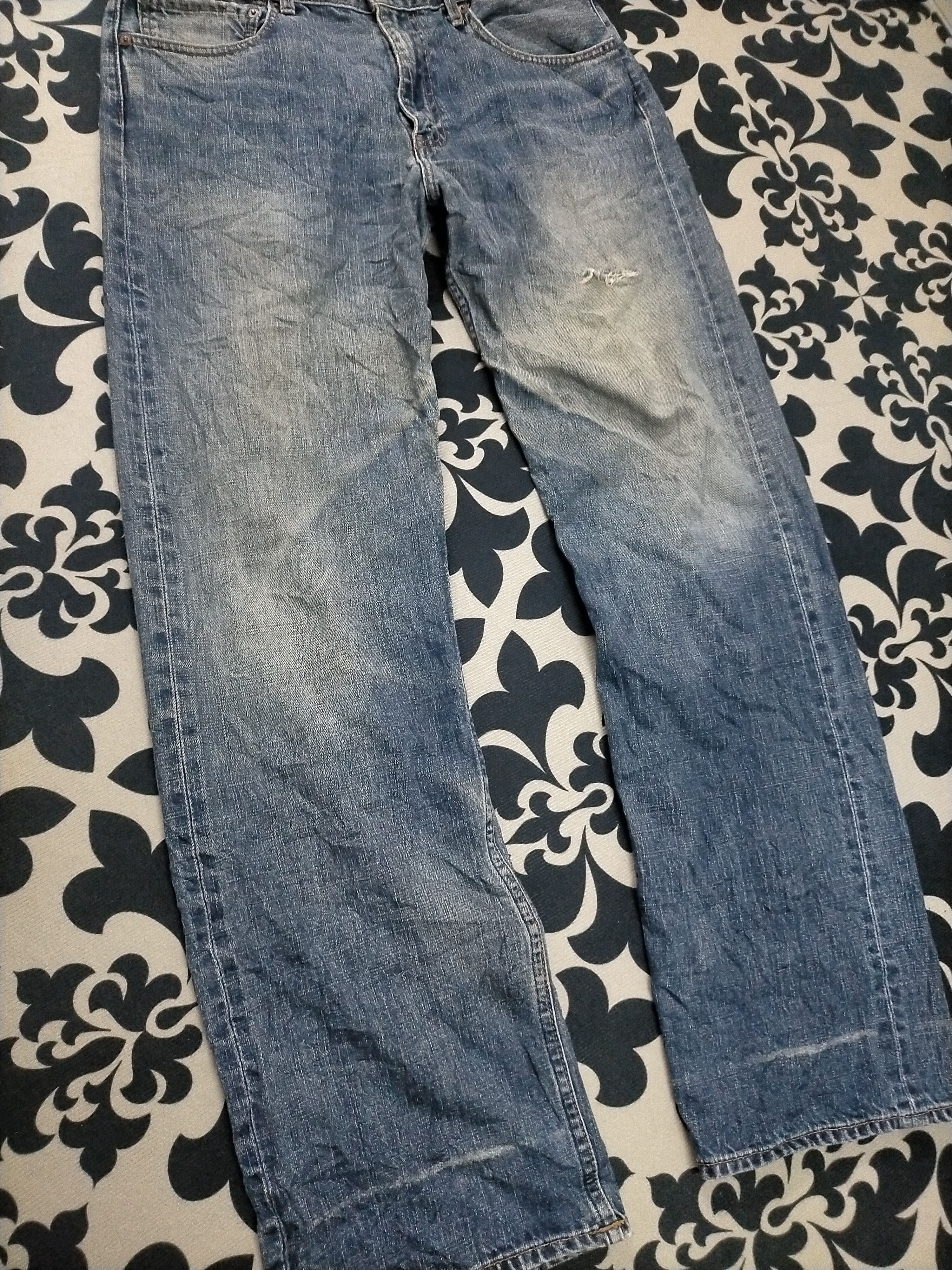 Levi's 🔥 Washed🔥 Vintage Levis 512 Distressed Jeans Size US 32 / EU 48 - 5 Thumbnail