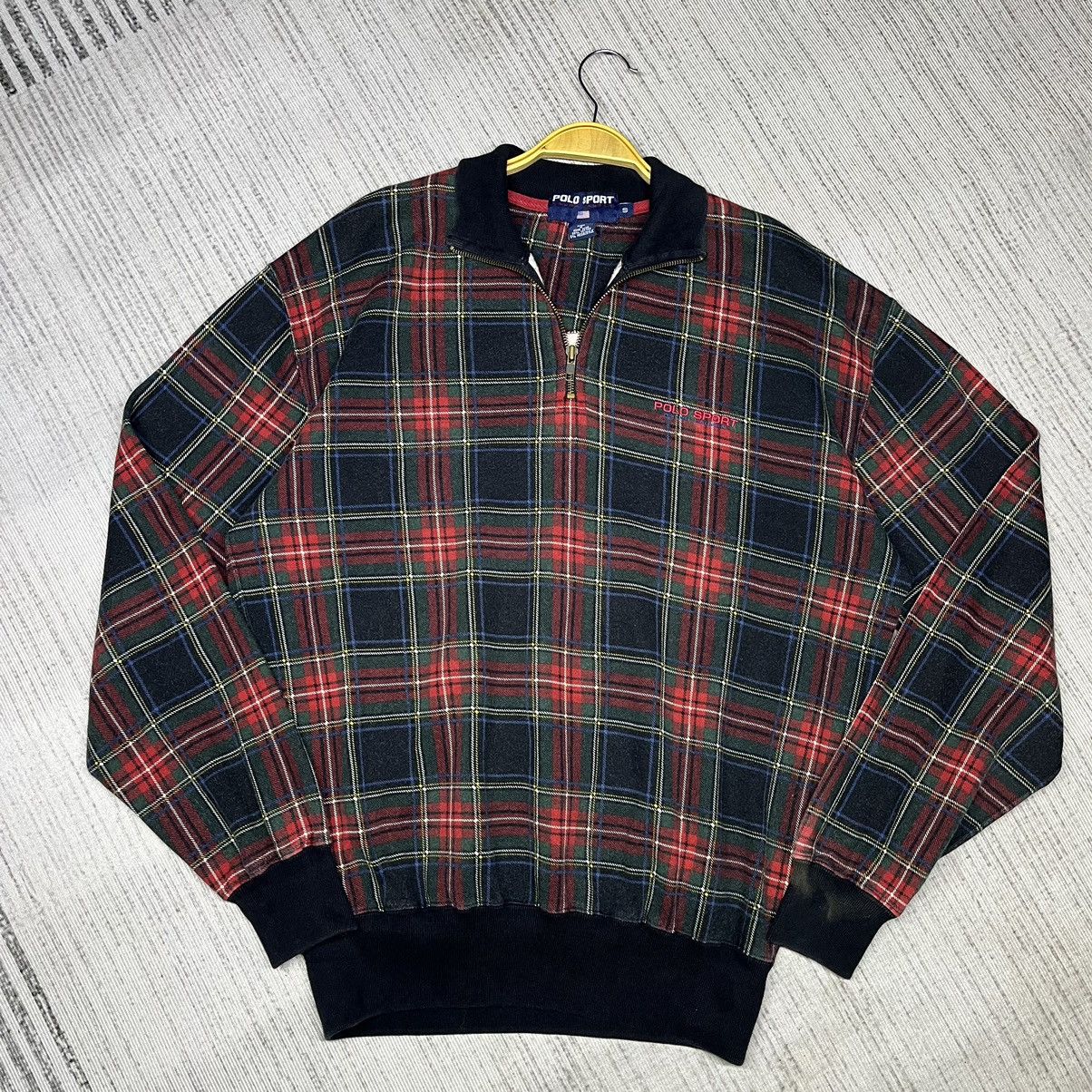 Polo Ralph Lauren × Vintage Vintage Polo Sport Halfzip Size US M / EU 48-50 / 2 - 3 Thumbnail