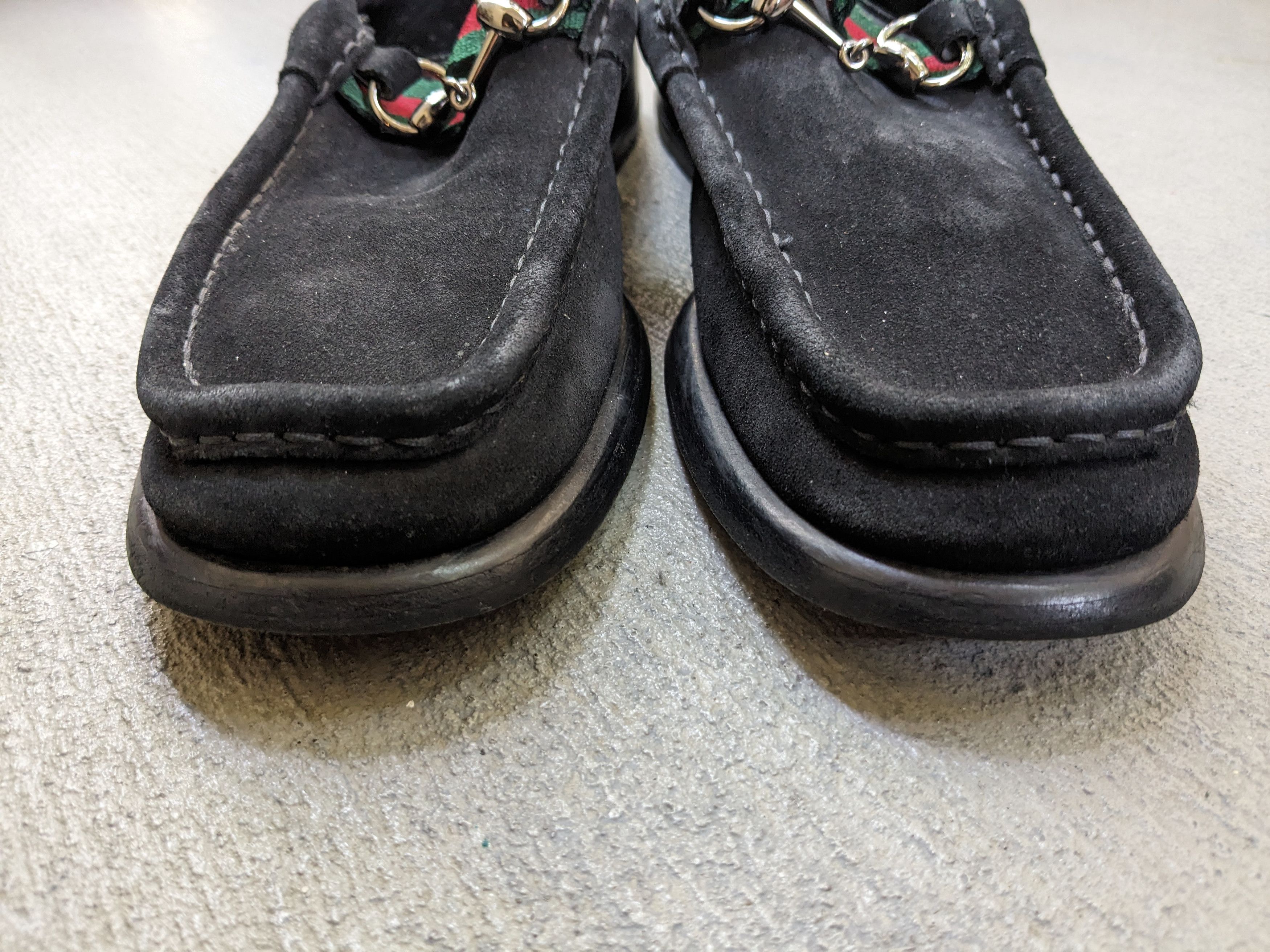 Gucci Gucci Horsebit Loafers Black Suede 10 Italy Slip On Snaffle Size US 10 / EU 43 - 2 Thumbnail
