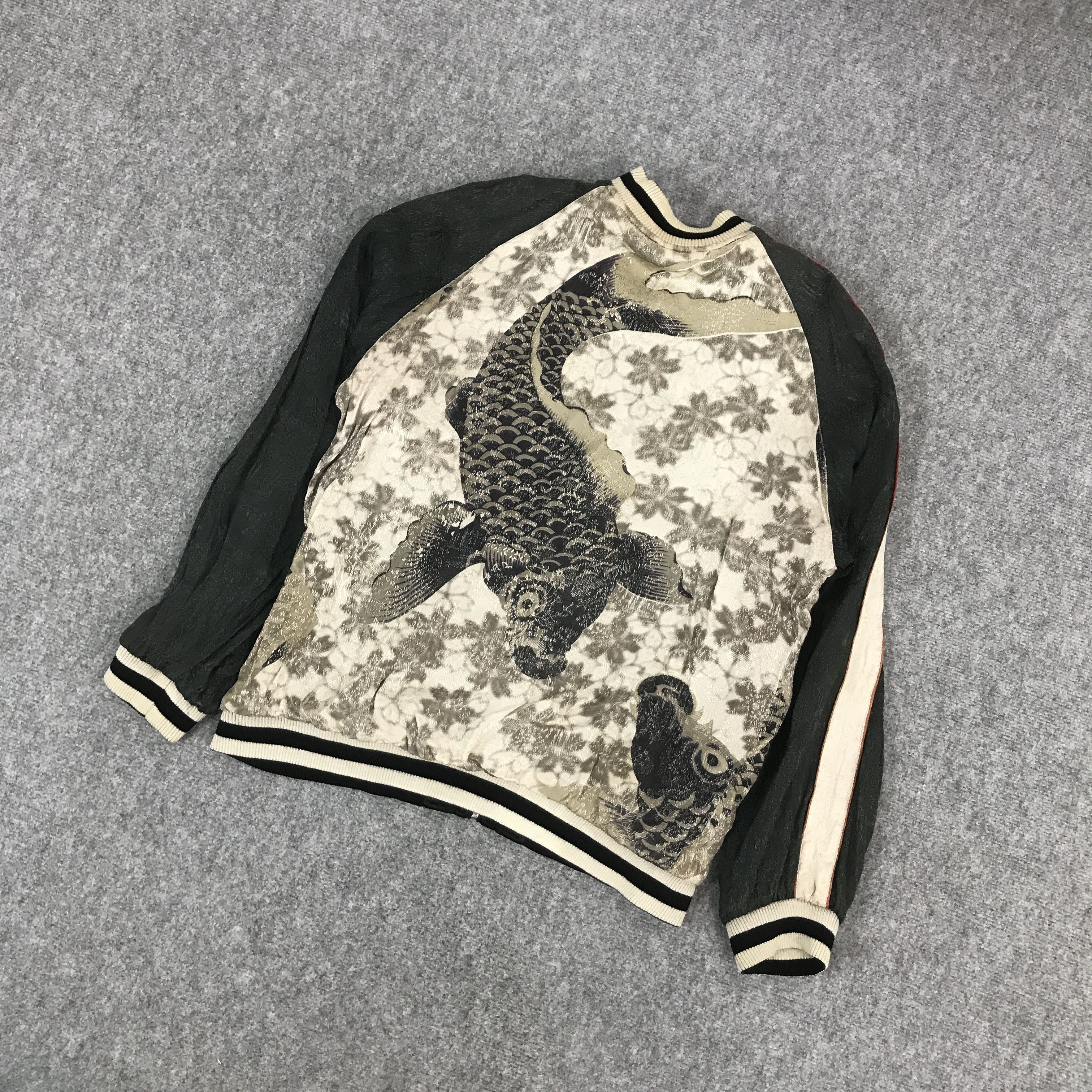 Designer × Japanese Brand JAPANESE BRAND SUKAJAN FISH KOI DESIGN JACKET Size US L / EU 52-54 / 3 - 6 Thumbnail