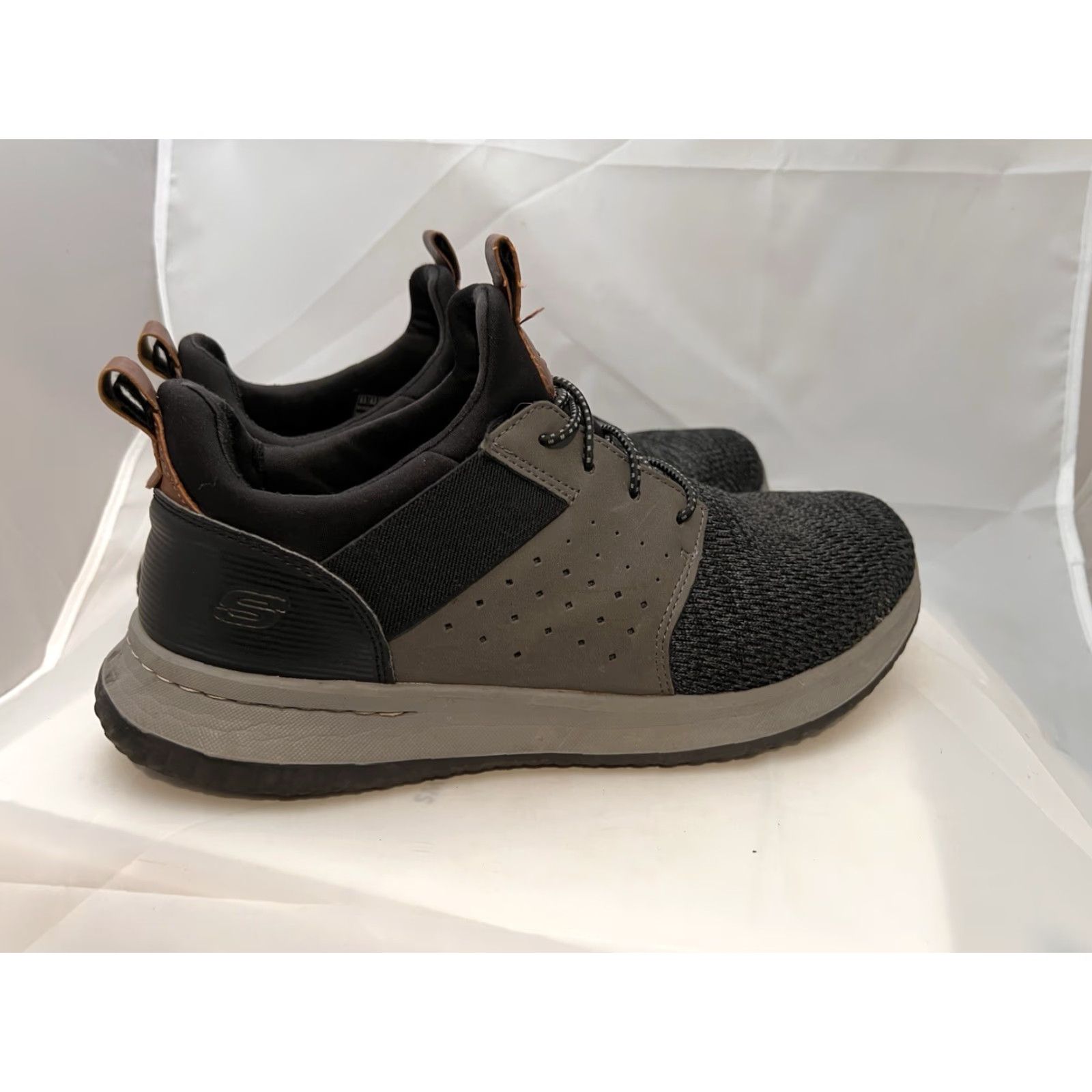 SKECHERS SKECHERS Sneakers Mens 9.5W Delson Camben Air Gray Lightweight Memory Foam Breathable Casual Walking Running Shoes Size US 10 / EU 43 - 4 Thumbnail