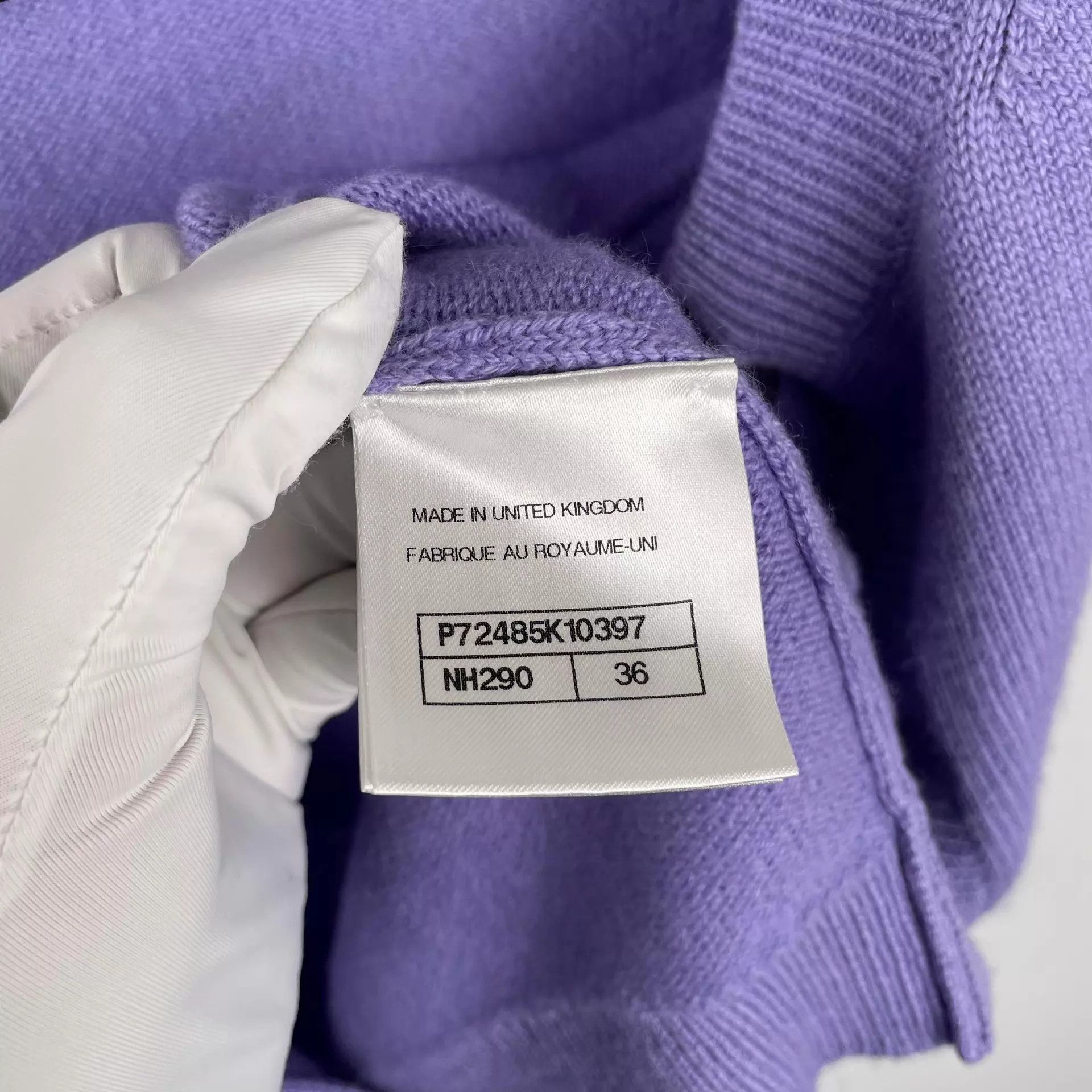 Chanel Chanel Purple Short-Sleeve Cardigan 36 Size XS / US 0-2 / IT 36-38 - 5 Thumbnail