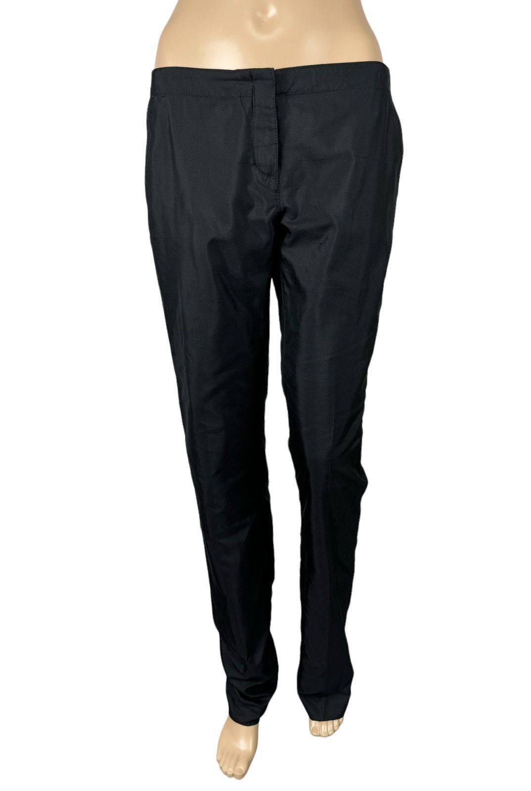 Roberto Cavalli Roberto Cavalli Black Silk-Polyester Pants size 42 Size 28" / US 6 / IT 42 - 2 Thumbnail
