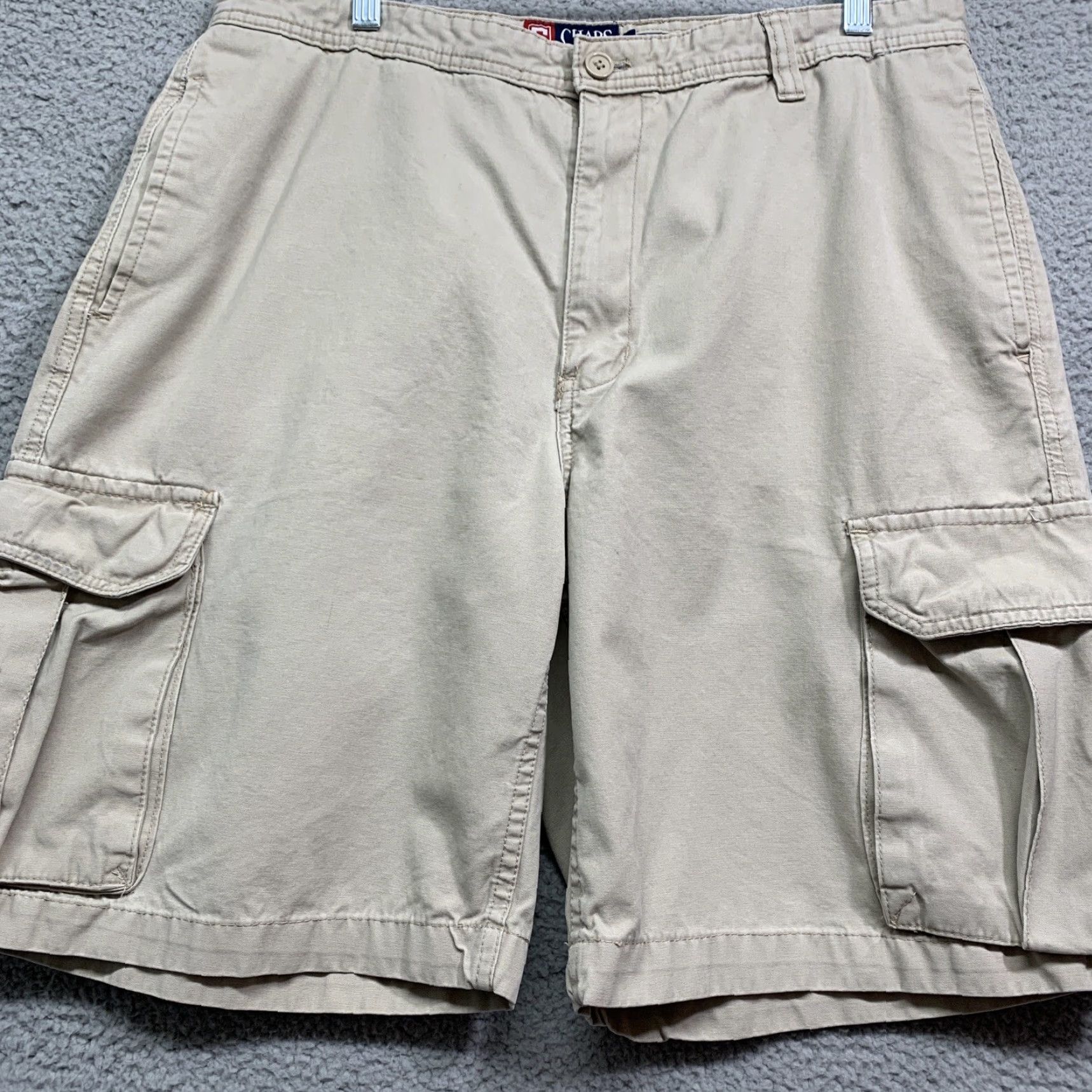 Chaps Chaps Cargo Shorts Men's 36W Khaki Baggy Straight Outdoors Canvas 6 Pockets Logo Size US 36 / EU 52 - 3 Thumbnail