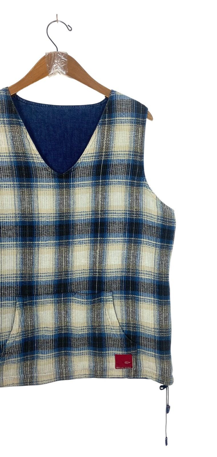 Japanese Brand Rare‼️ Vintage Gaijin Made Denim Vest Reversible Japan Size US S / EU 44-46 / 1 - 7 Thumbnail