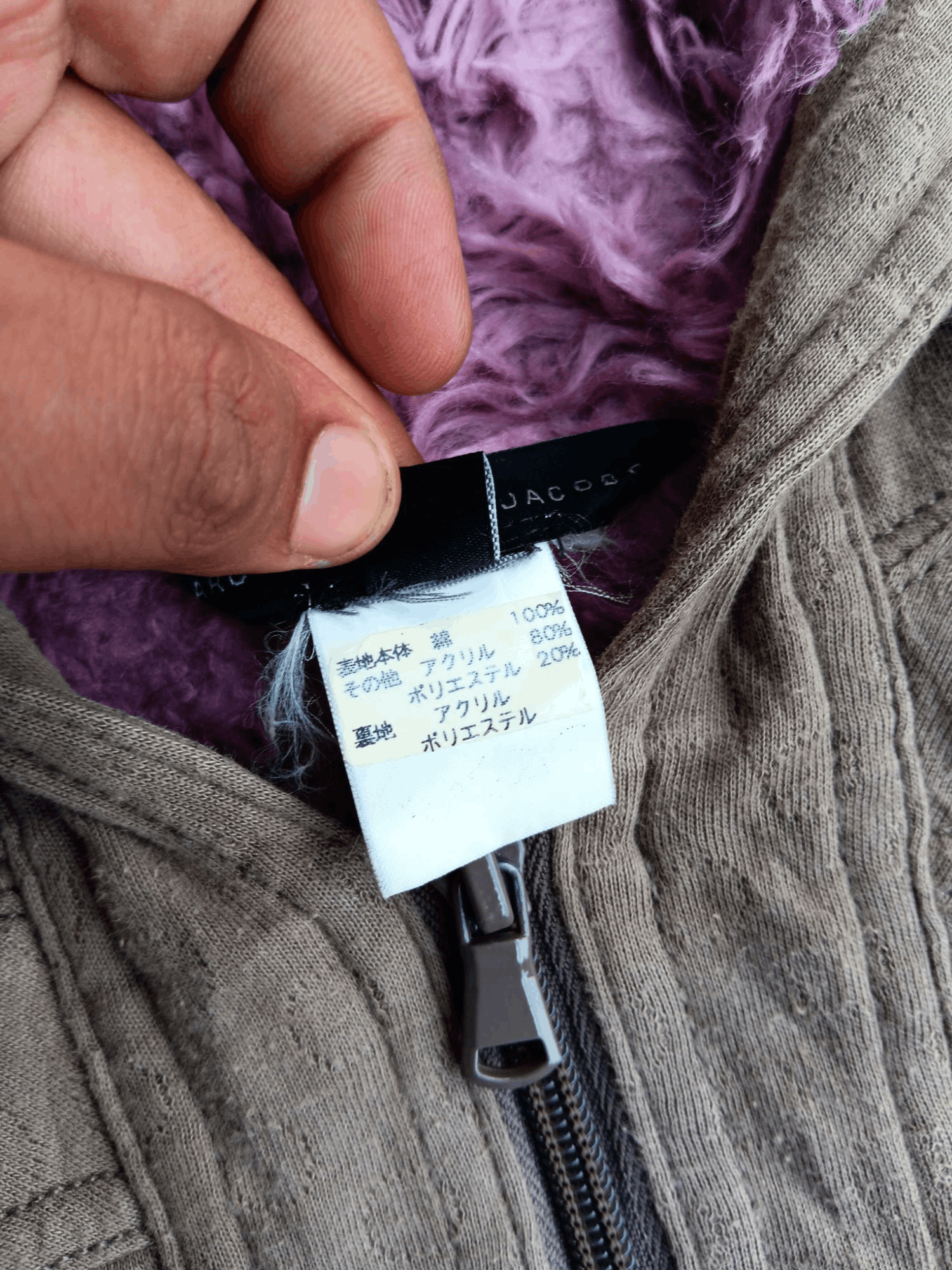 Marc by marc jacobs fleece fur multipocket hoodie