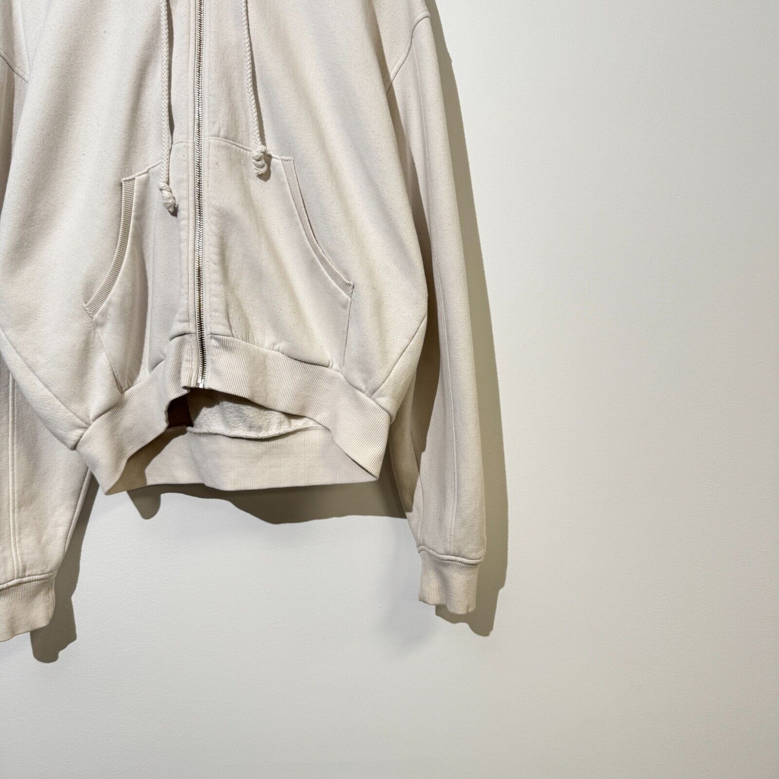 Vintage Vintage Unisex White Cotton Zip Hoodie Size S 90s Boxy Fit Size US S / EU 44-46 / 1 - 3 Thumbnail