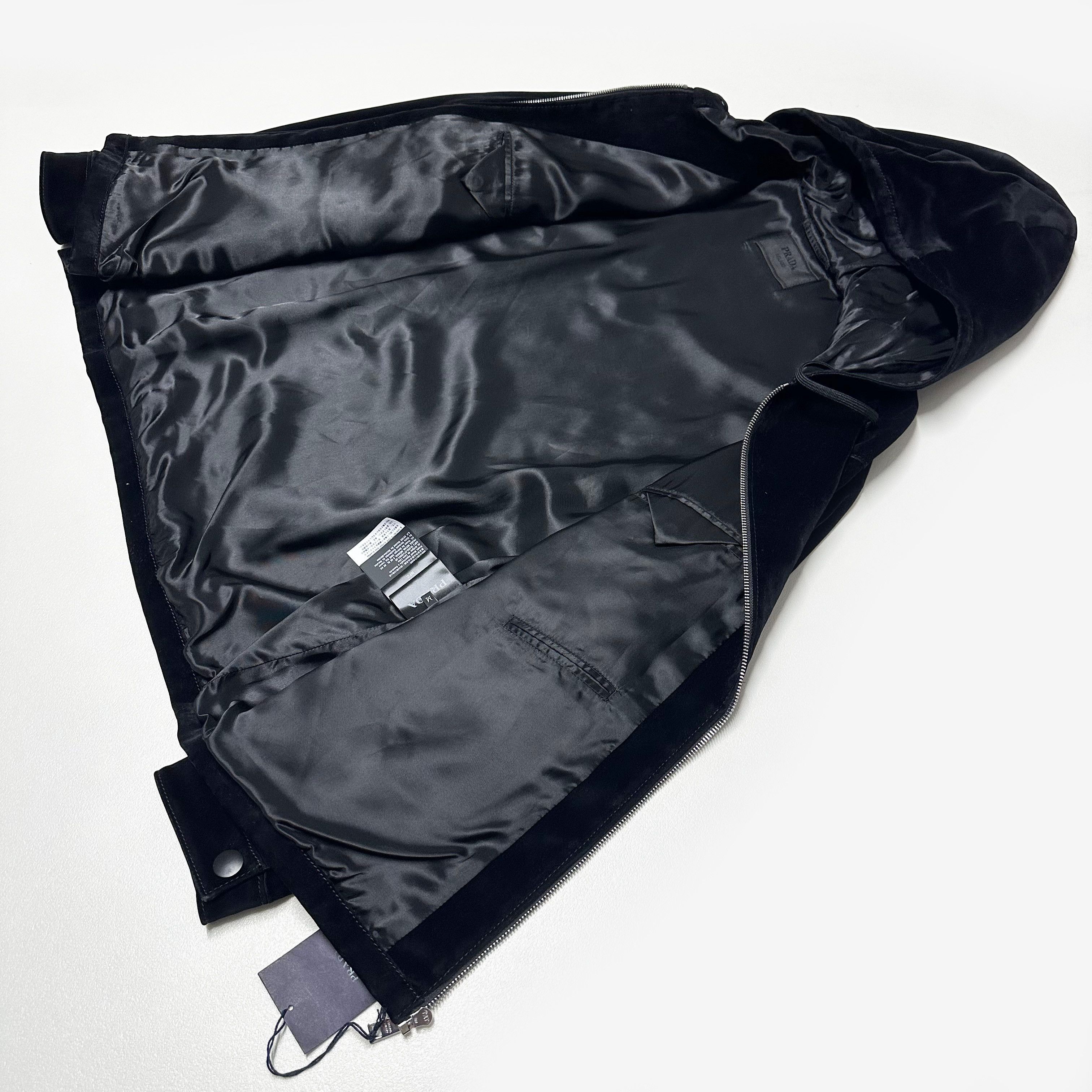 Prada Prada mens size Medium M velvet frank ocean jacket black Size US M / EU 48-50 / 2 - 6 Thumbnail