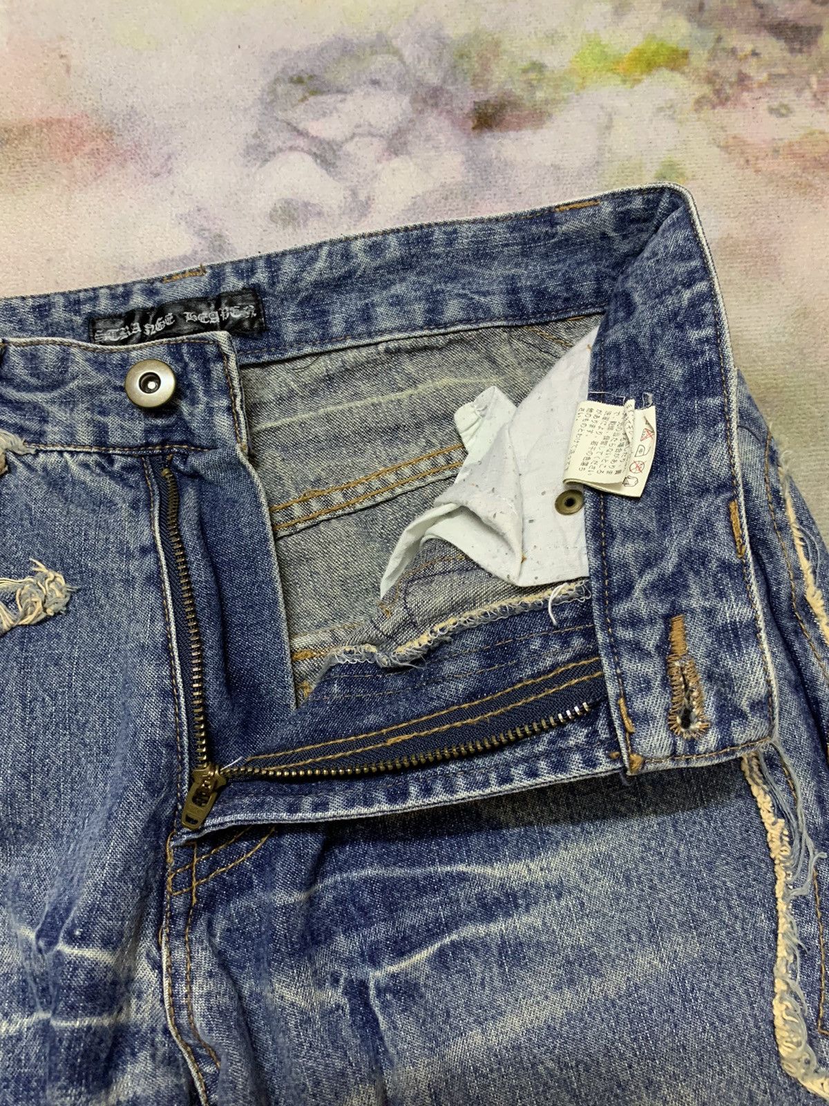 Hysteric Glamour Flare Japanese Brand Strange Heaven Washed Denim Size US 28 / EU 44 - 7 Thumbnail